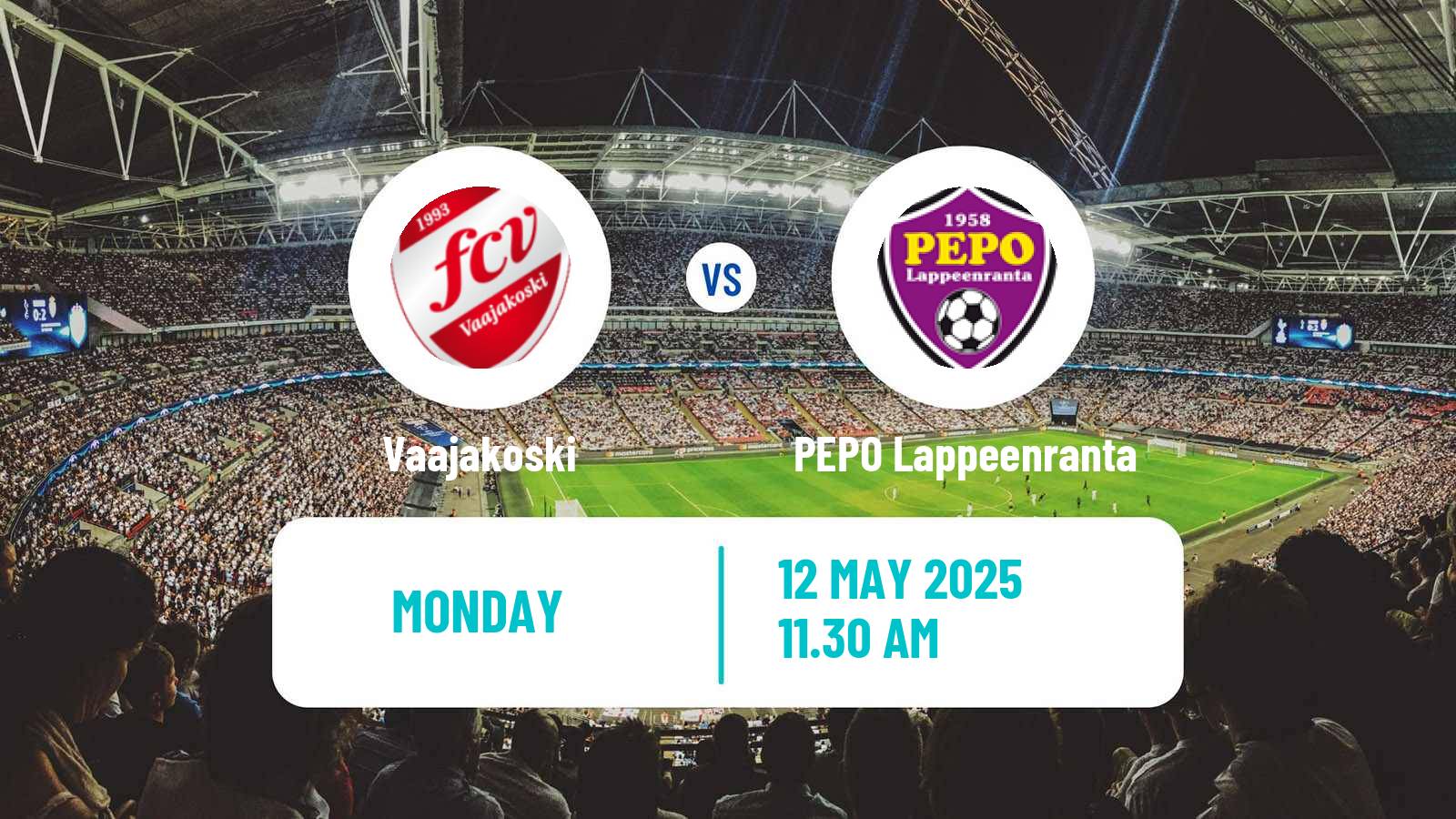 Soccer Finnish Kakkonen Group A Vaajakoski - PEPO Lappeenranta