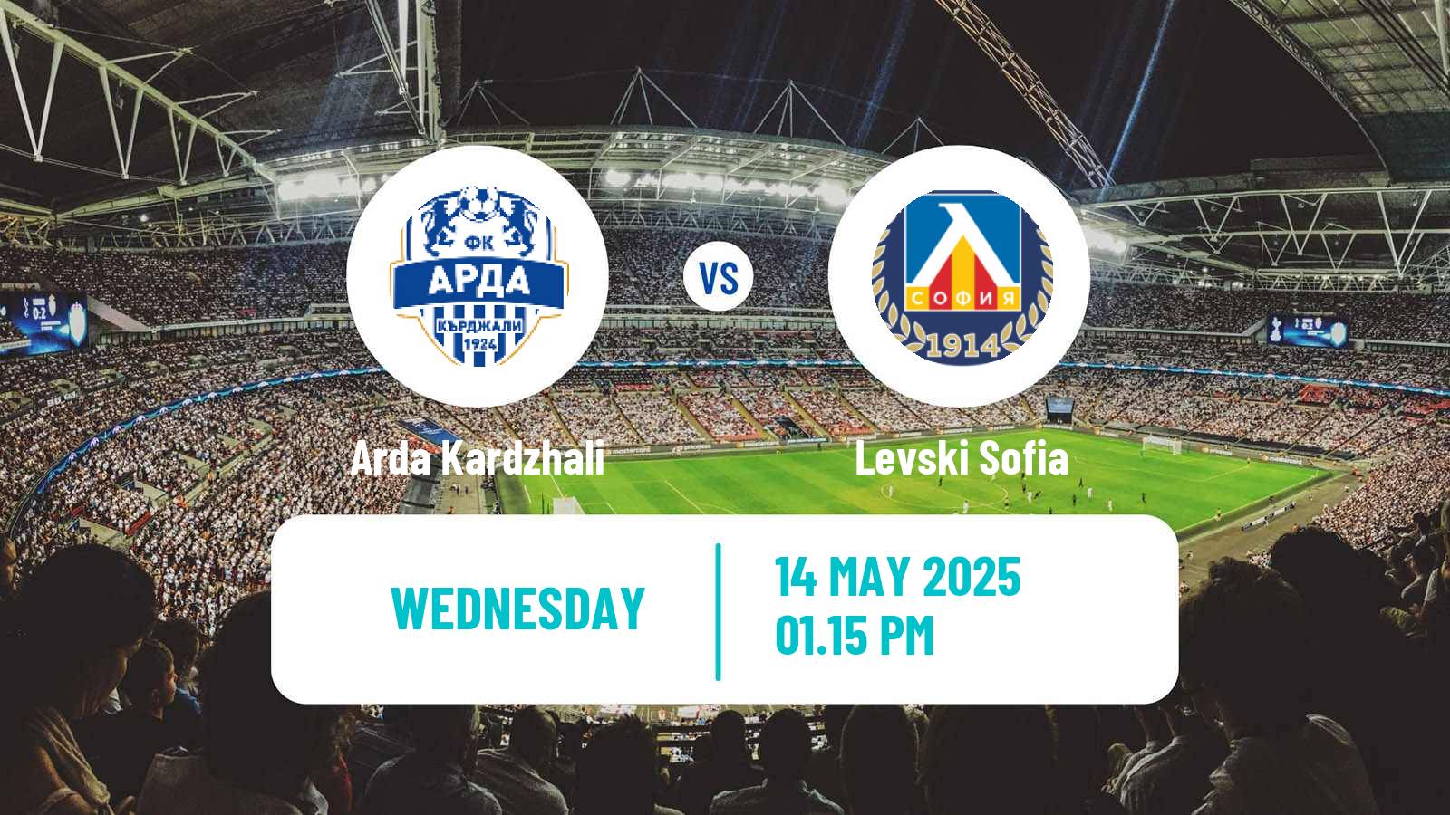 Soccer Bulgarian Parva Liga Arda Kardzhali - Levski Sofia
