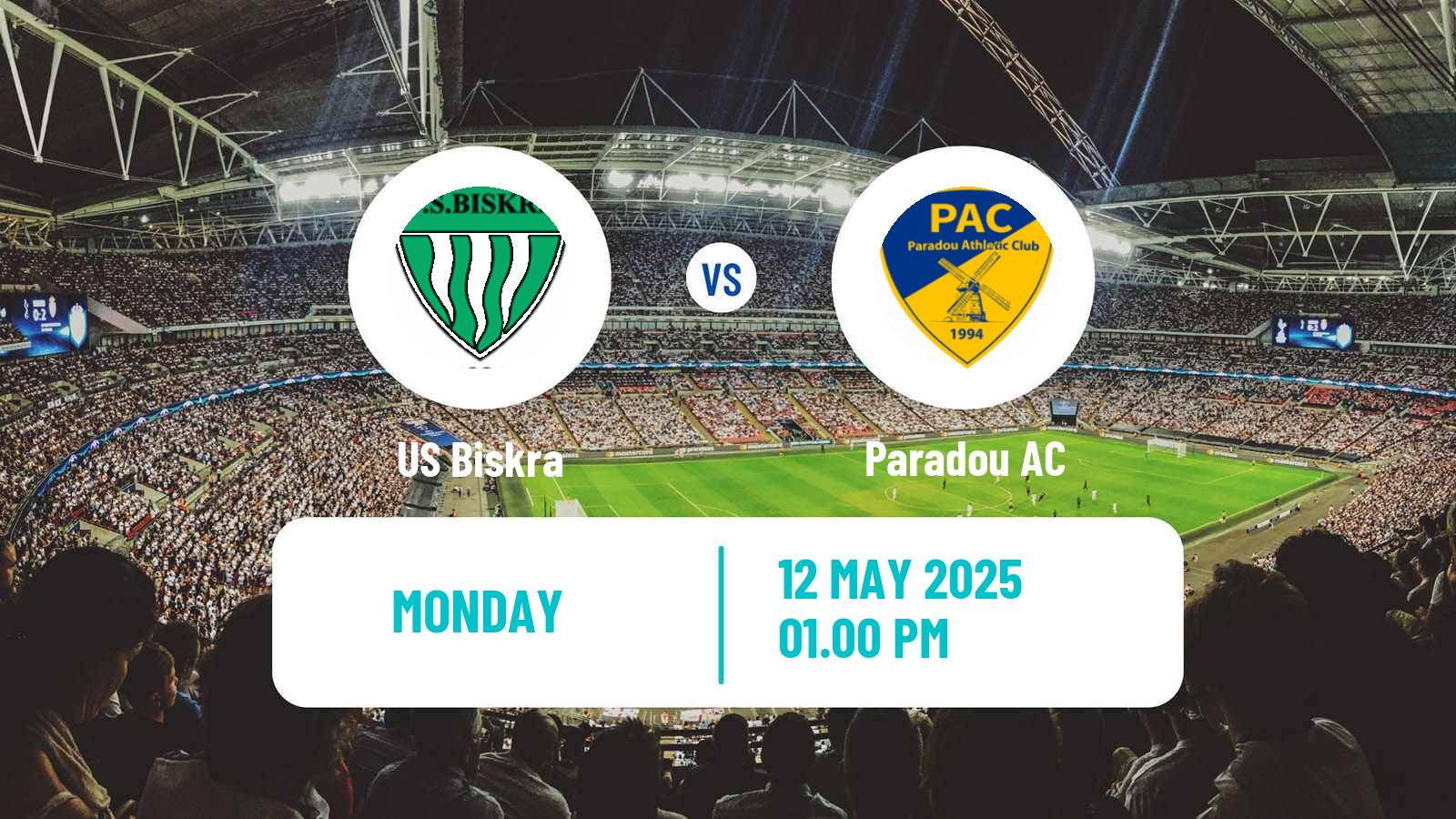 Soccer Algerian Ligue 1 Biskra - Paradou
