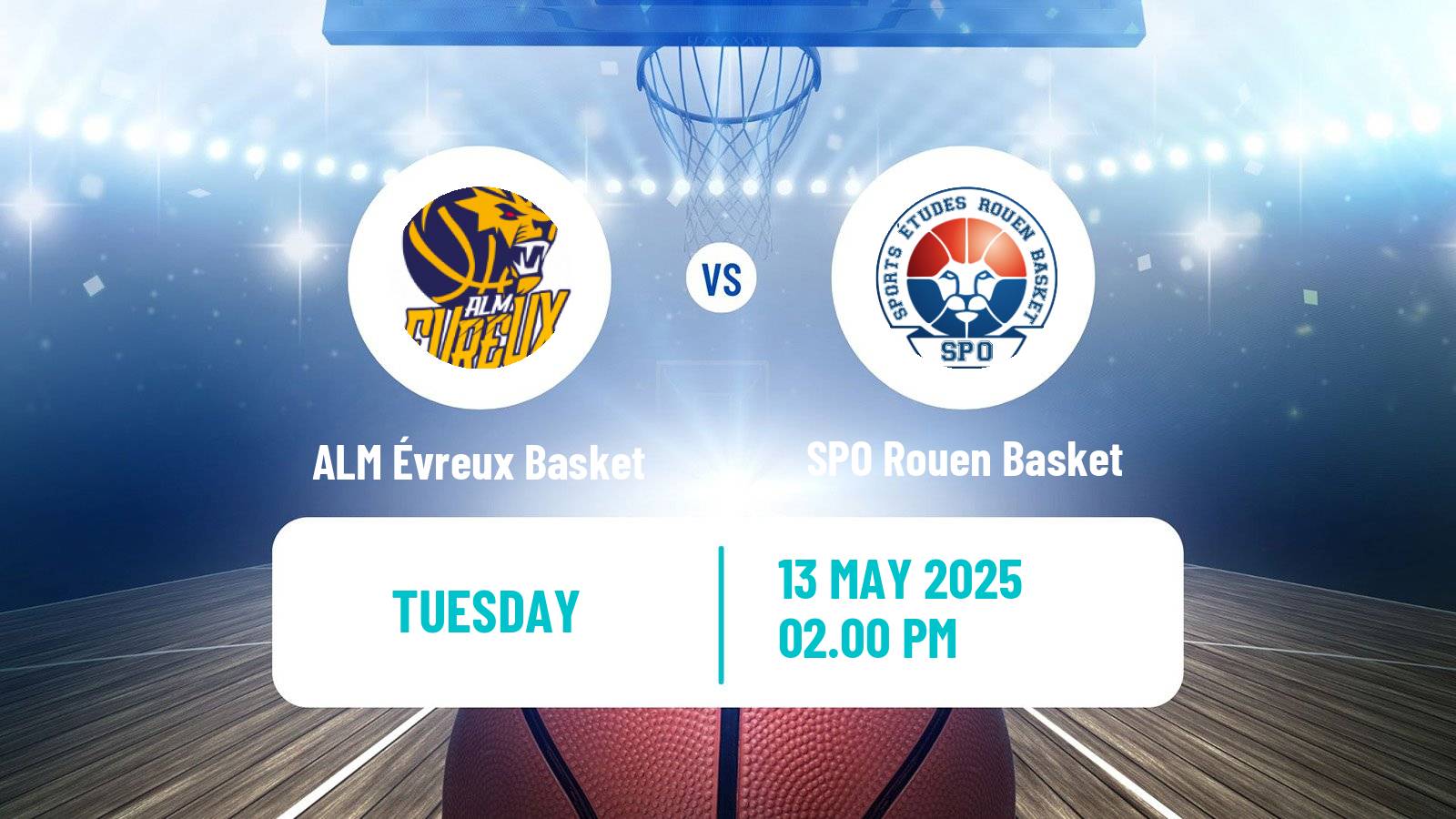 Basketball French LNB Pro B ALM Évreux Basket - SPO Rouen Basket