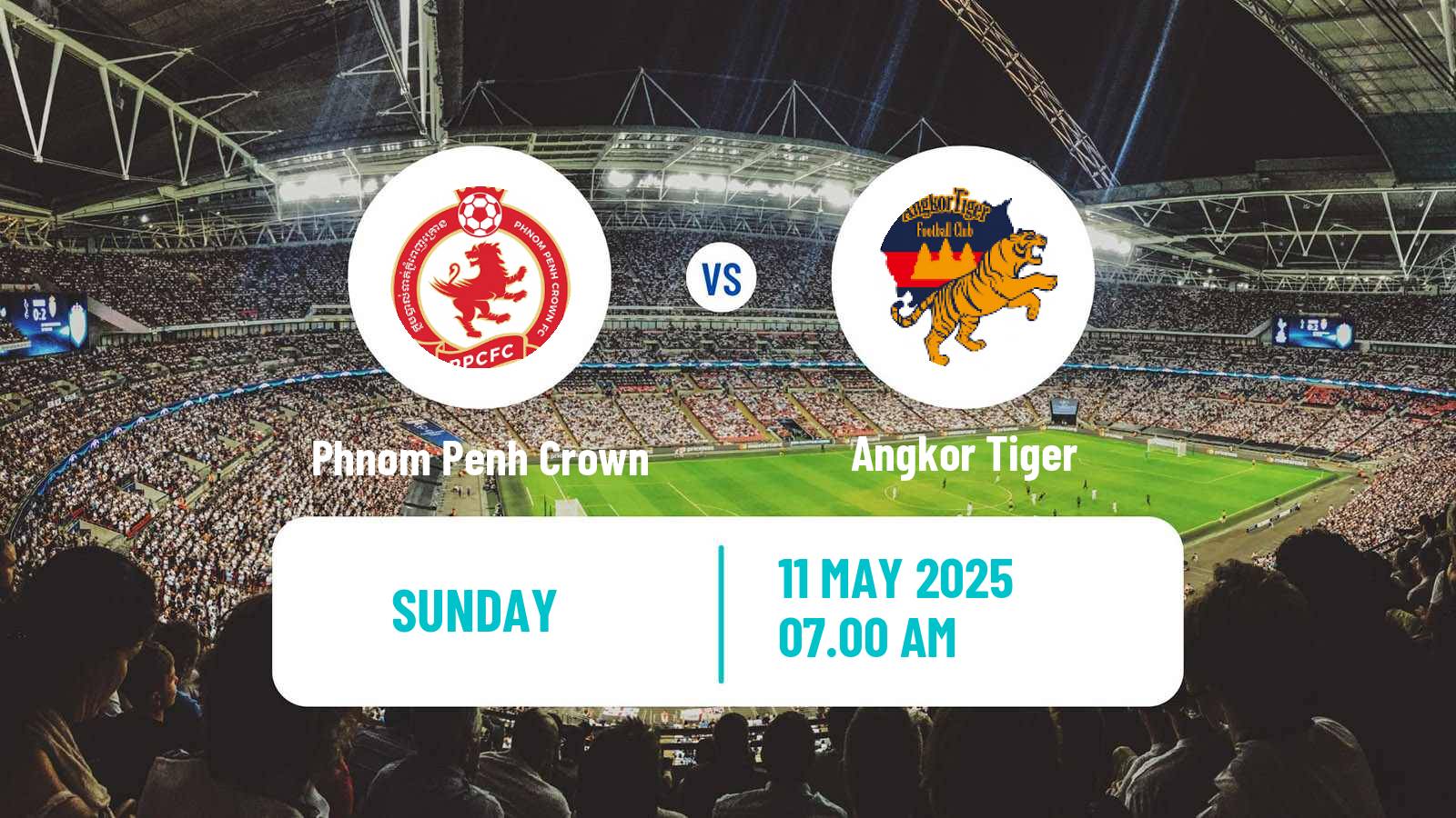 Soccer Cambodian CPL Phnom Penh Crown - Angkor Tiger