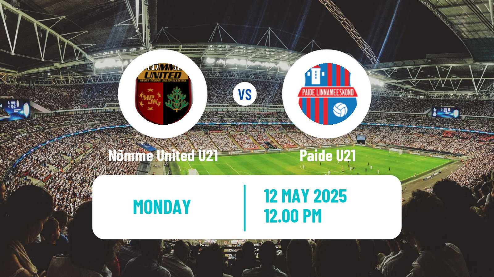 Soccer Estonian Esiliiga B Nõmme United U21 - Paide U21