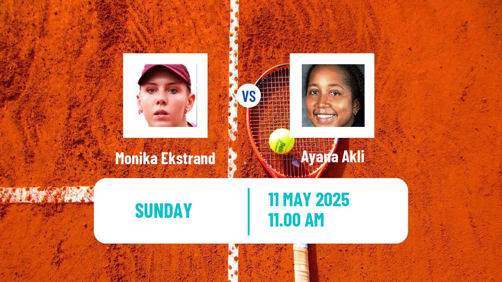 Tennis ITF W35 Boca Raton Fl 3 Women Monika Ekstrand - Ayana Akli