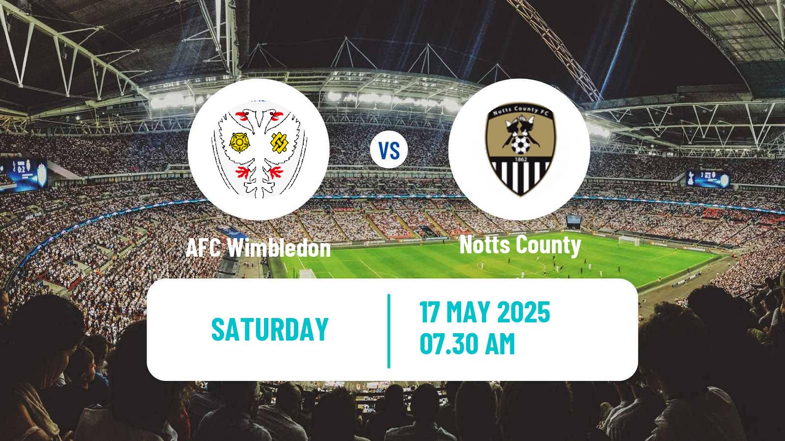 Soccer English League Two AFC Wimbledon - Notts County