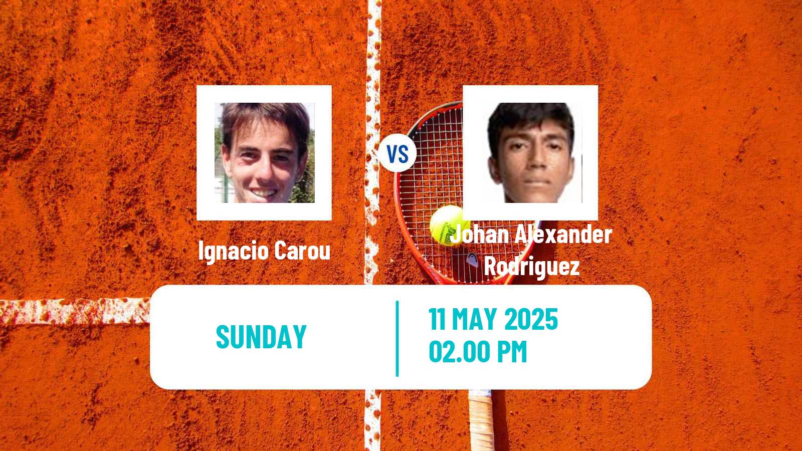 Tennis Bogota Challenger Men 2025 Ignacio Carou - Johan Alexander Rodriguez