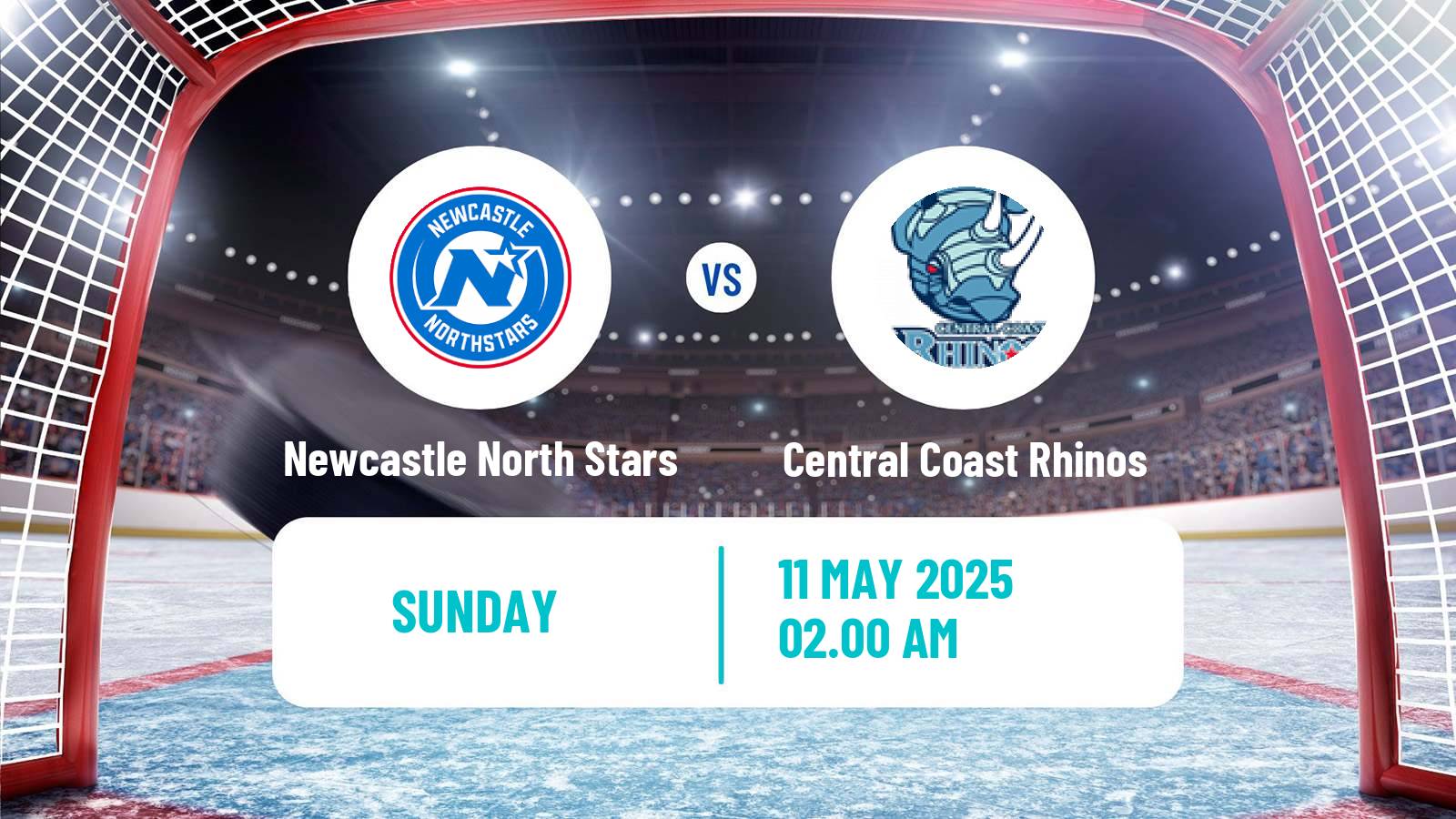 Hockey Australian Ice Hockey League Newcastle North Stars - Central Coast Rhinos
