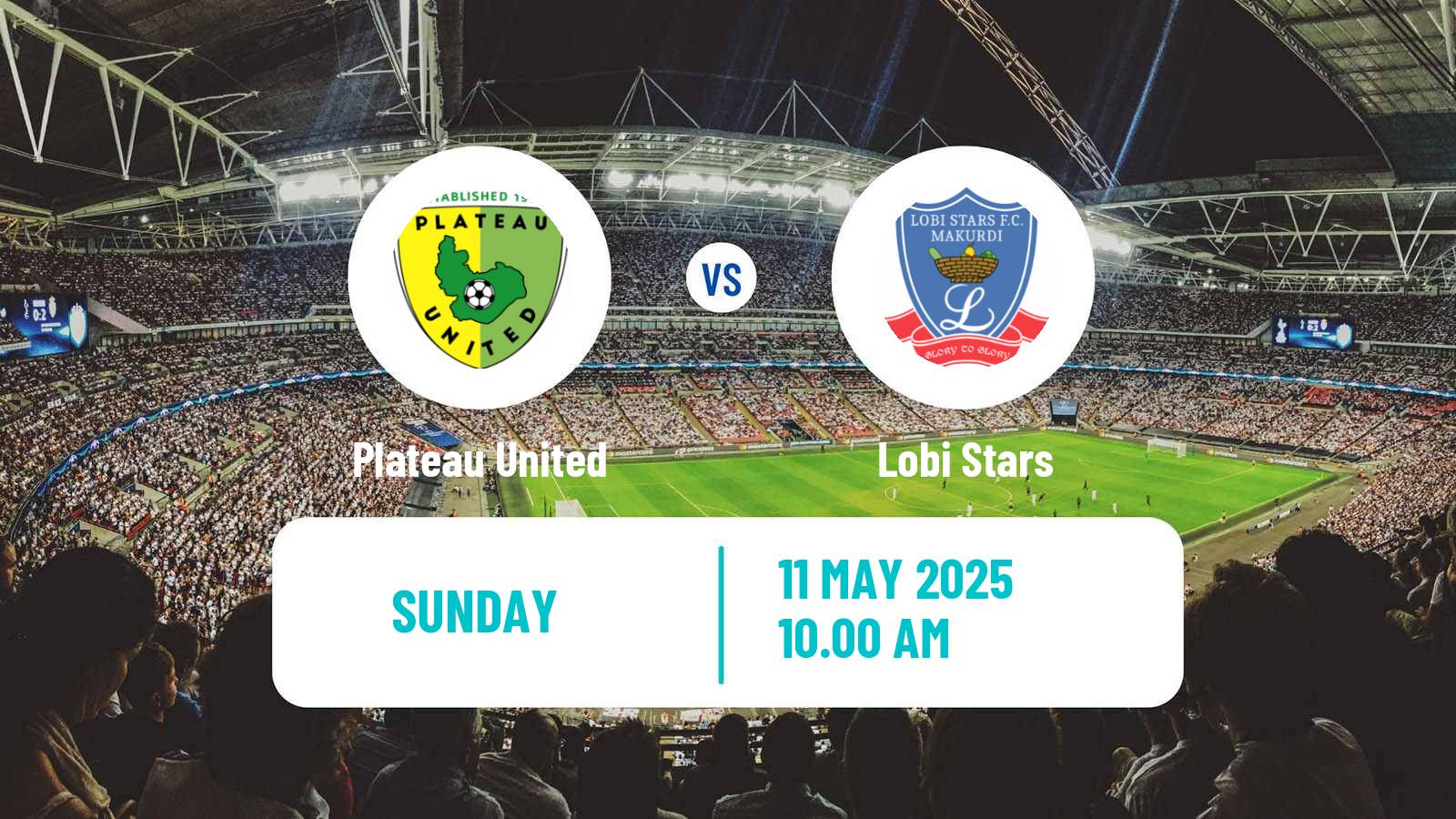 Soccer Nigerian Premier League Plateau United - Lobi Stars