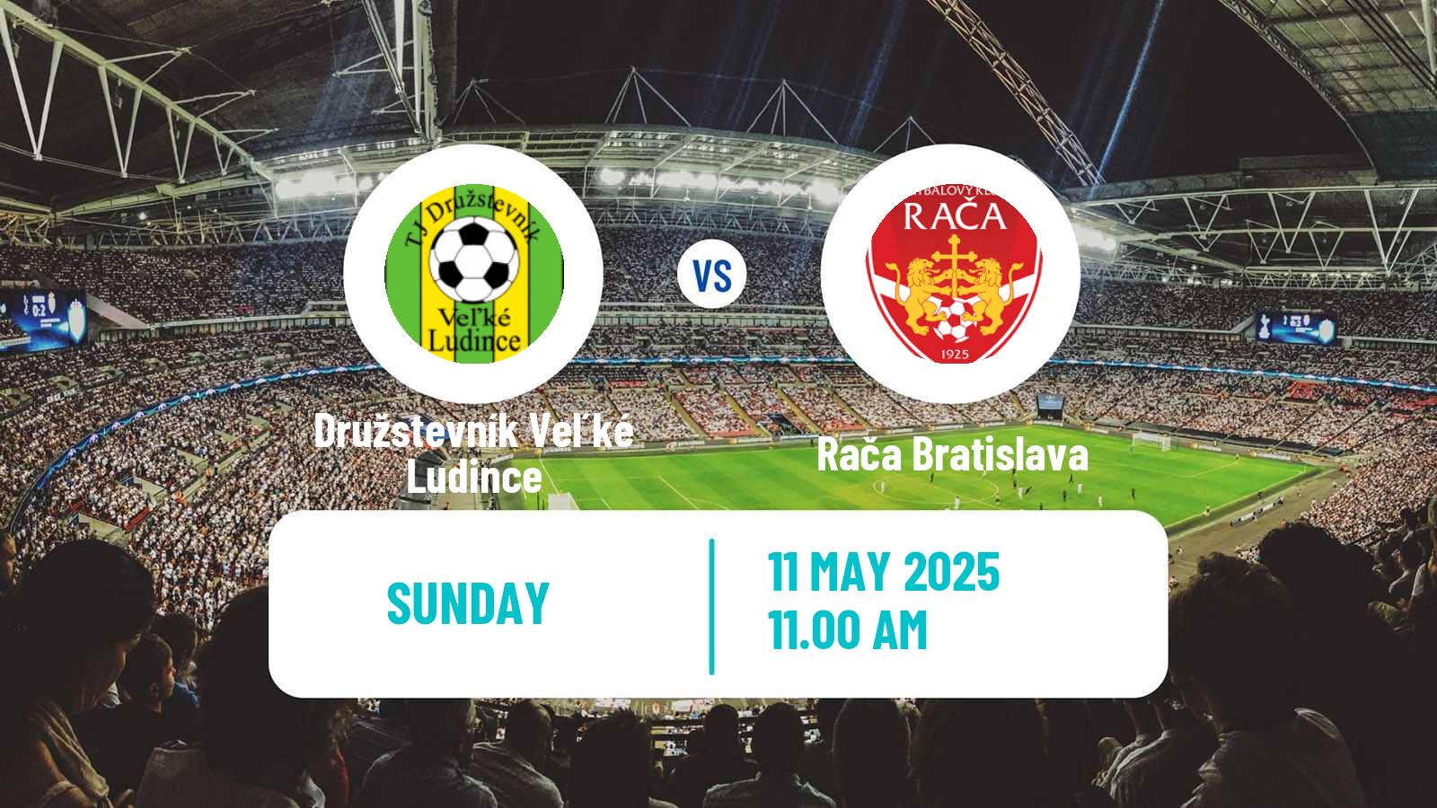 Soccer Slovak 3 Liga West Družstevník Veľké Ludince - Rača Bratislava