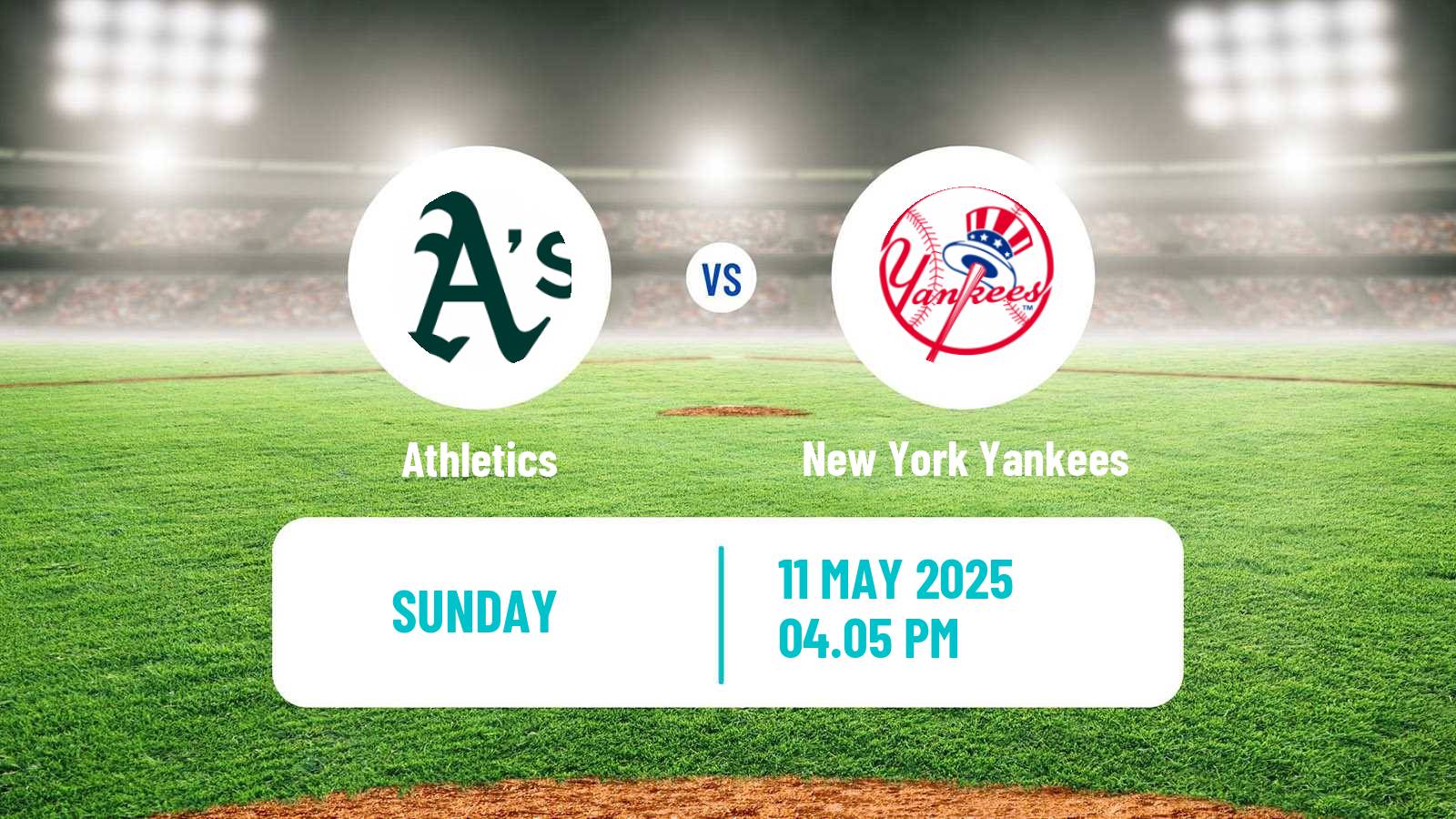 Baseball MLB Athletics - New York Yankees