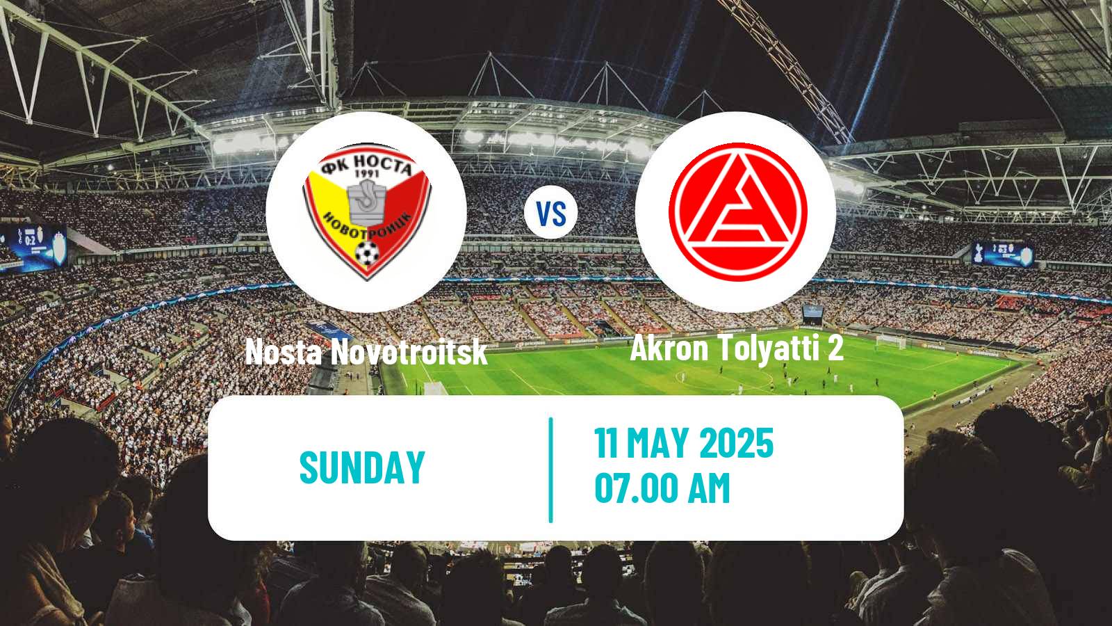 Soccer  FNL 2 Division B Group 4 Nosta Novotroitsk - Akron Tolyatti 2