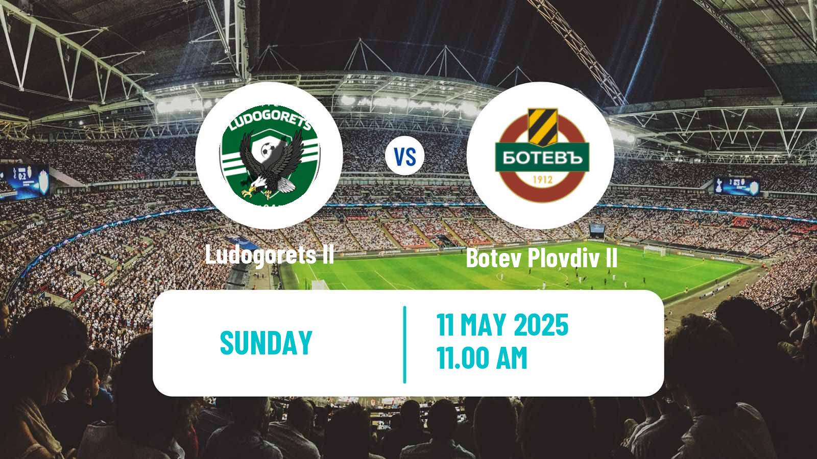 Soccer Bulgarian Vtora Liga Ludogorets II - Botev Plovdiv II