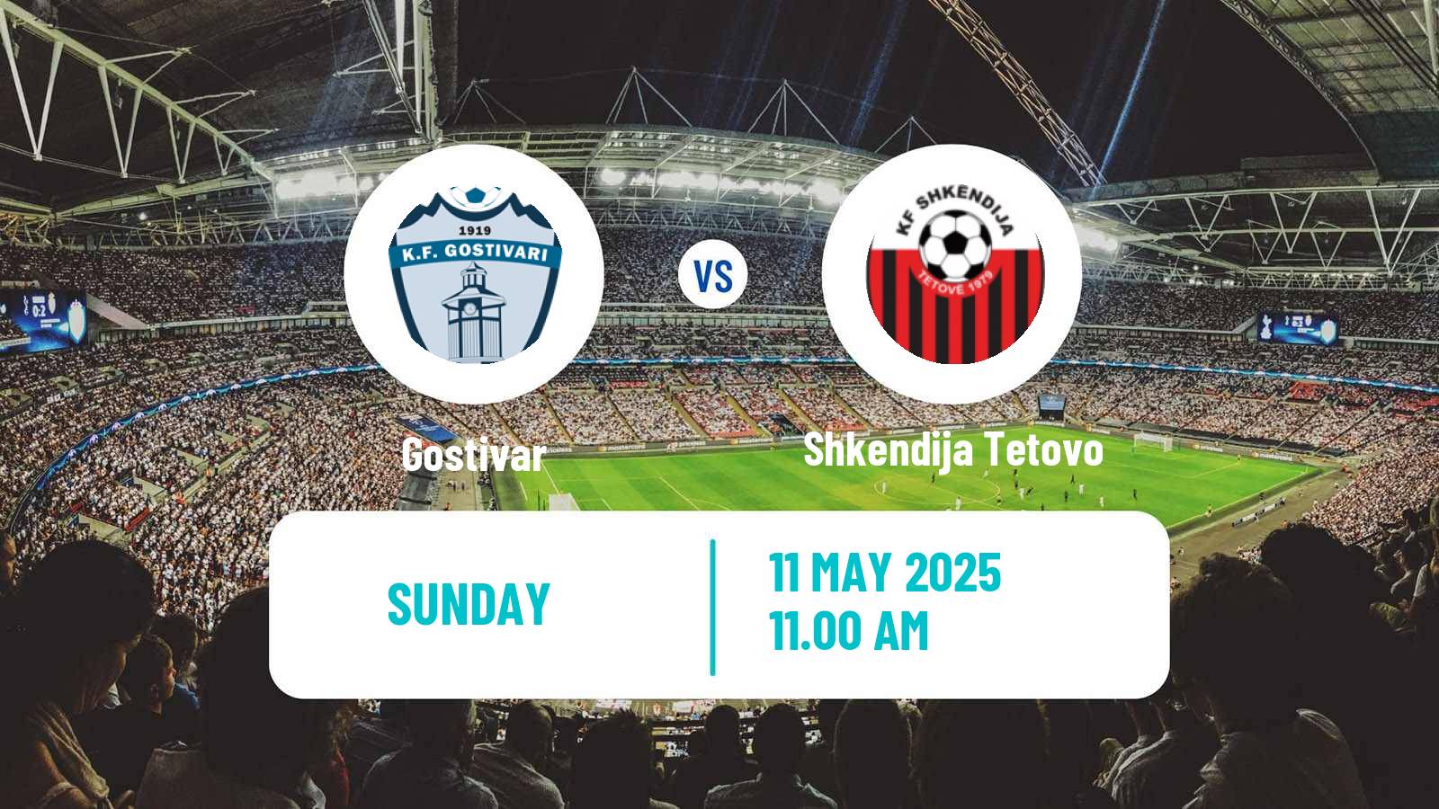 Soccer North Macedonian 1 MFL Gostivar - Shkendija Tetovo