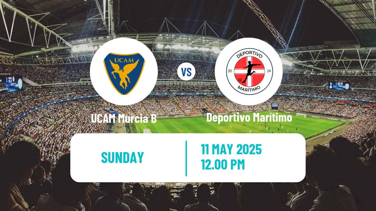 Soccer Spanish Tercera RFEF - Group 13 UCAM Murcia B - Deportivo Marítimo