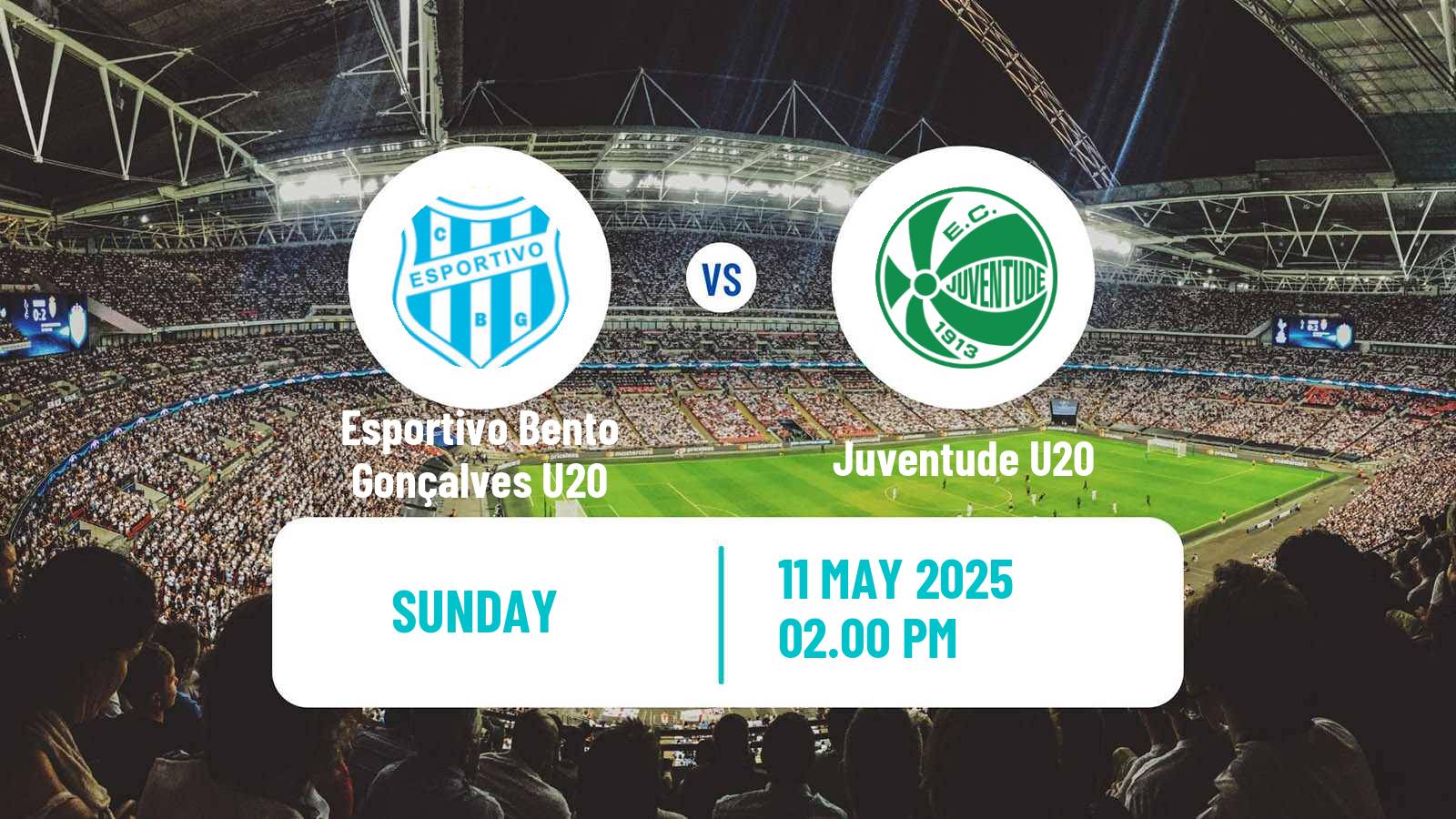 Soccer Brazilian Gaucho U20 Esportivo Bento Gonçalves U20 - Juventude U20