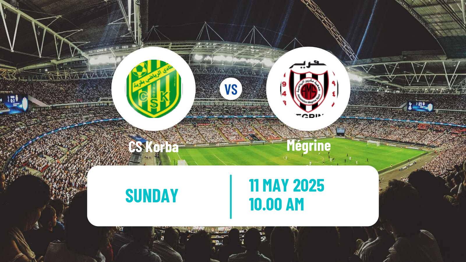 Soccer Tunisian Ligue 2 Korba - Mégrine