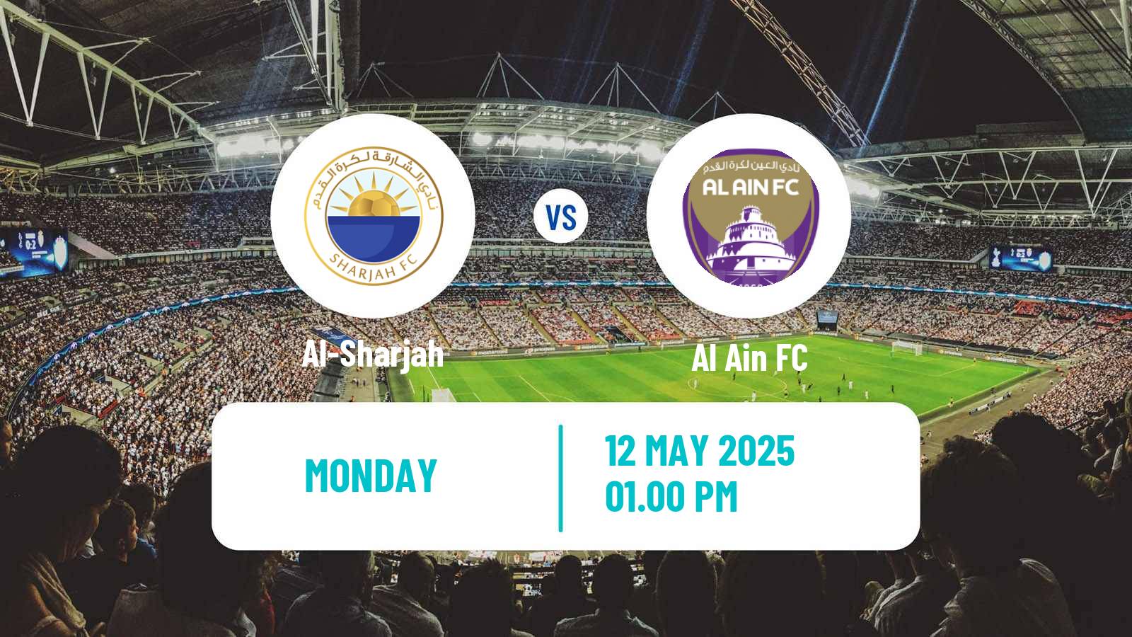 Soccer UAE Football League Al-Sharjah - Al Ain