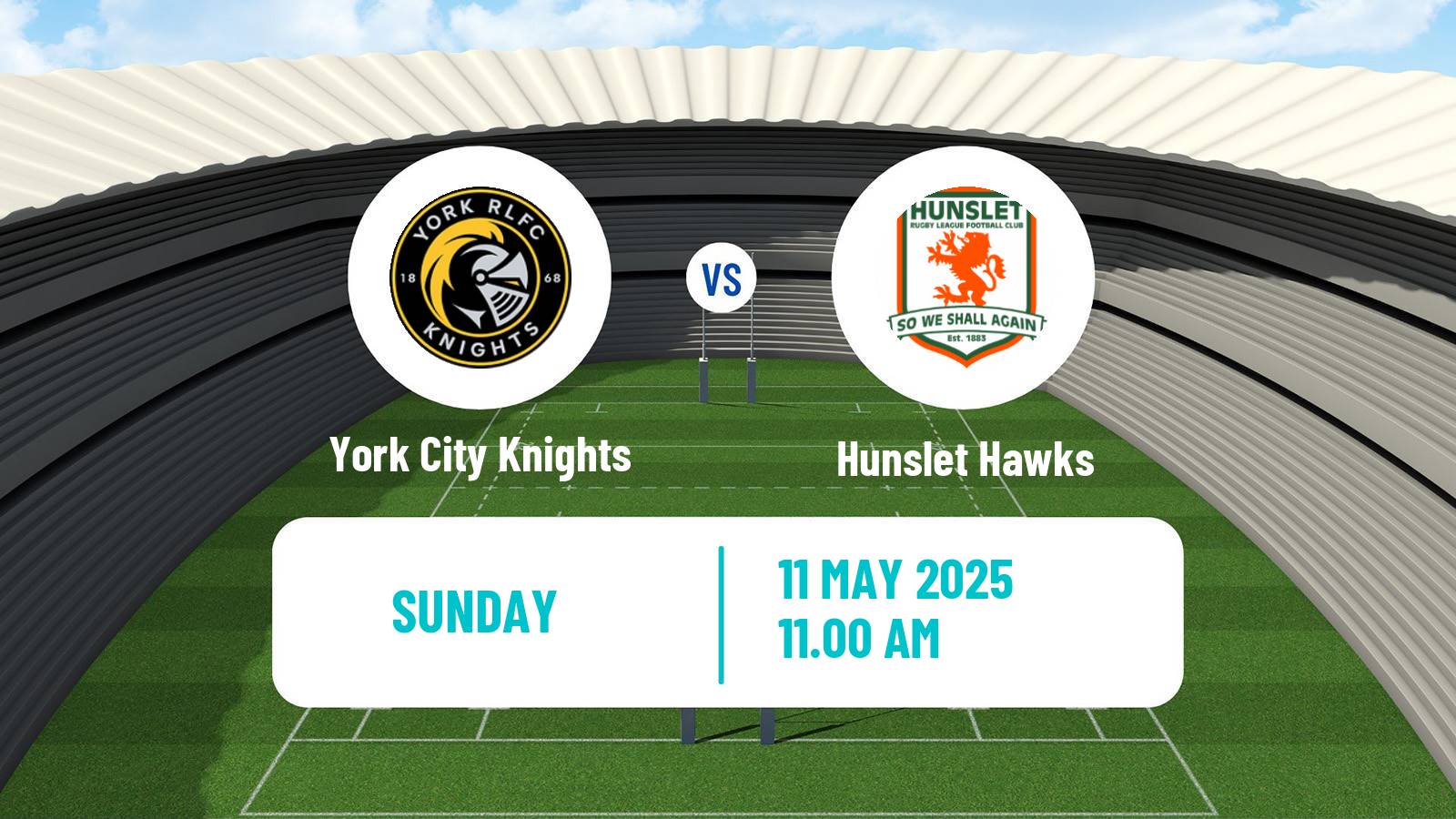 Rugby league English Championship Rugby League York City Knights - Hunslet Hawks