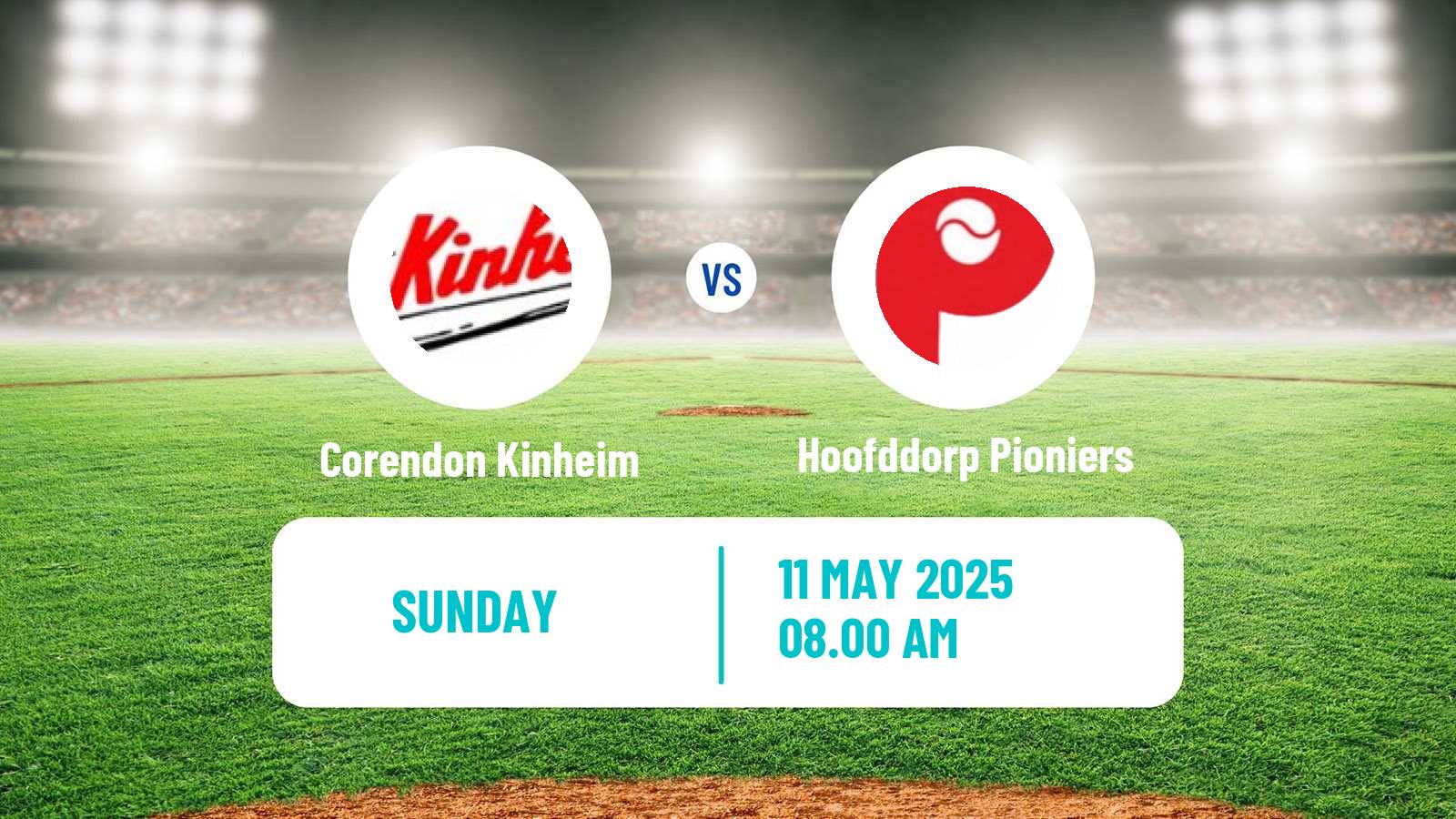 Baseball Dutch Hoofdklasse Baseball Corendon Kinheim - Hoofddorp Pioniers