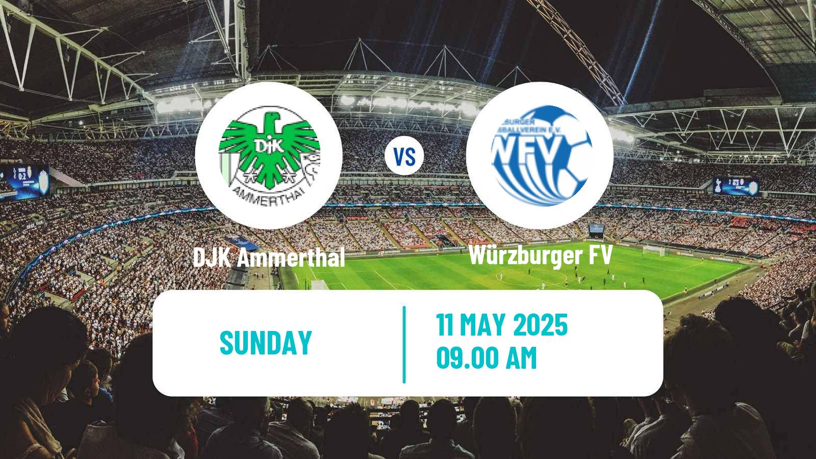 Soccer German Oberliga Bayern Nord DJK Ammerthal - Würzburger FV