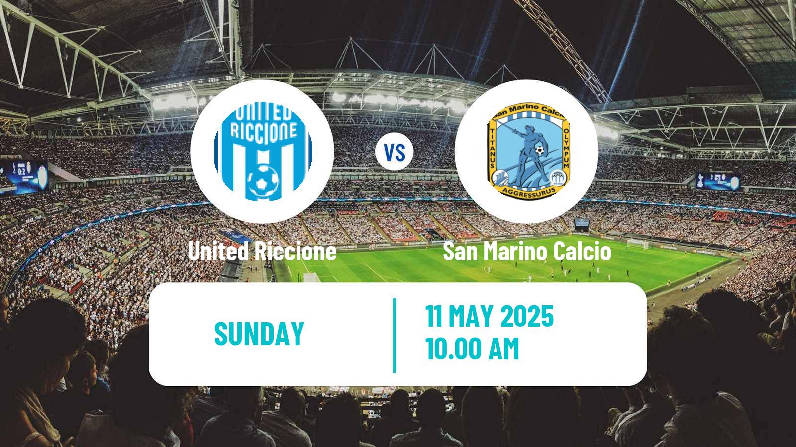 Soccer Italian Serie D - Group D United Riccione - San Marino Calcio