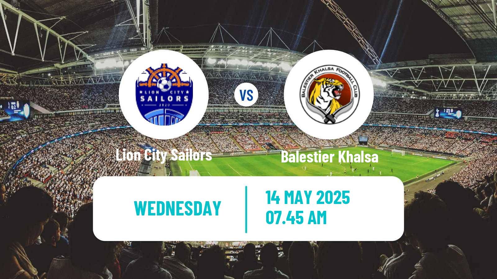 Soccer Singapore Premier League Lion City Sailors - Balestier Khalsa