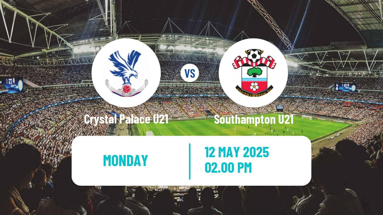 Soccer English Premier League 2 Crystal Palace U21 - Southampton U21