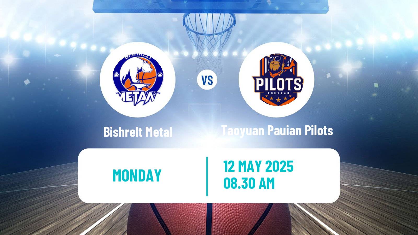 Basketball Asia Champions League Basketball Bishrelt Metal - Taoyuan Pauian Pilots