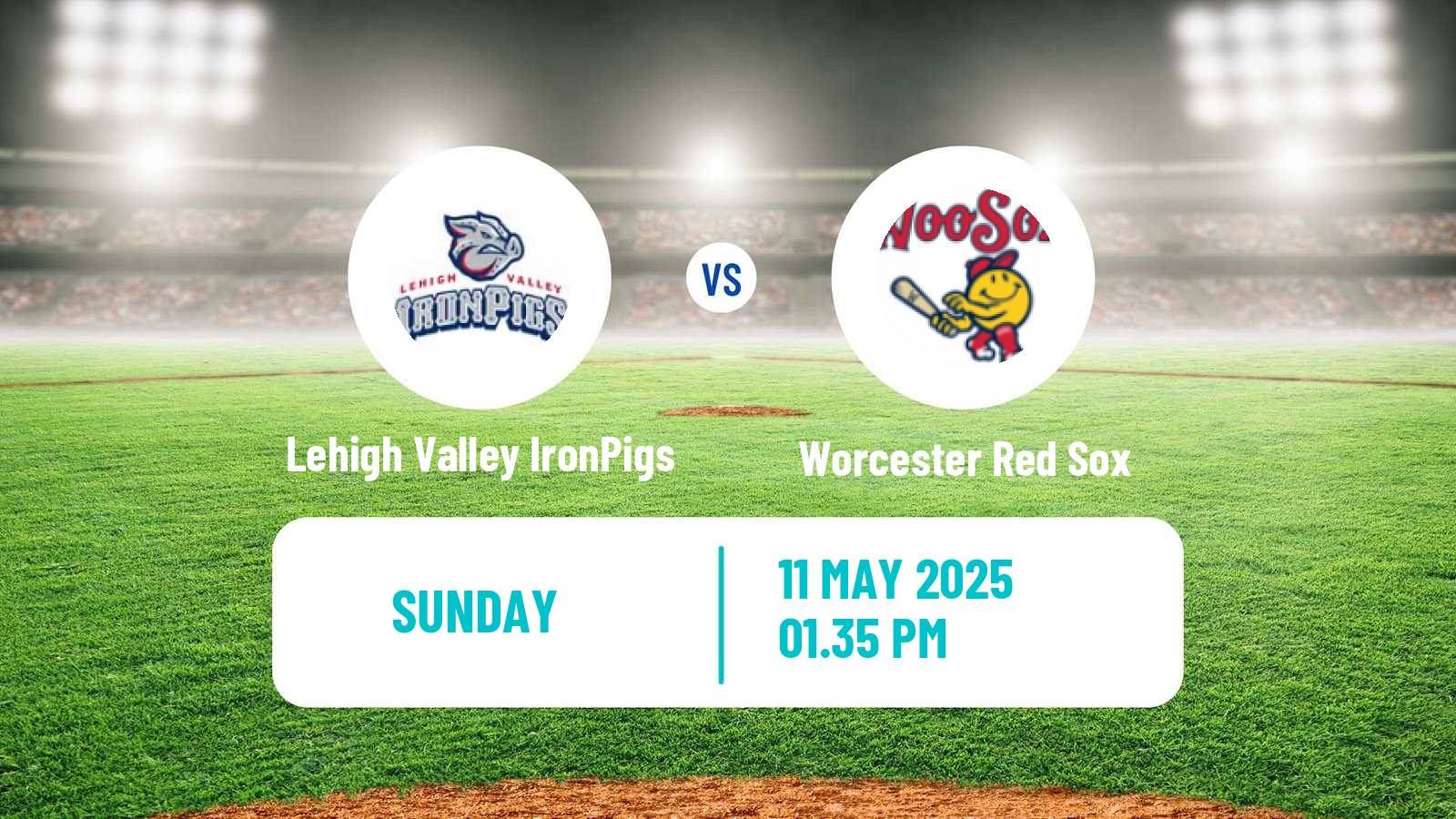 Baseball IL Lehigh Valley IronPigs - Worcester Red Sox