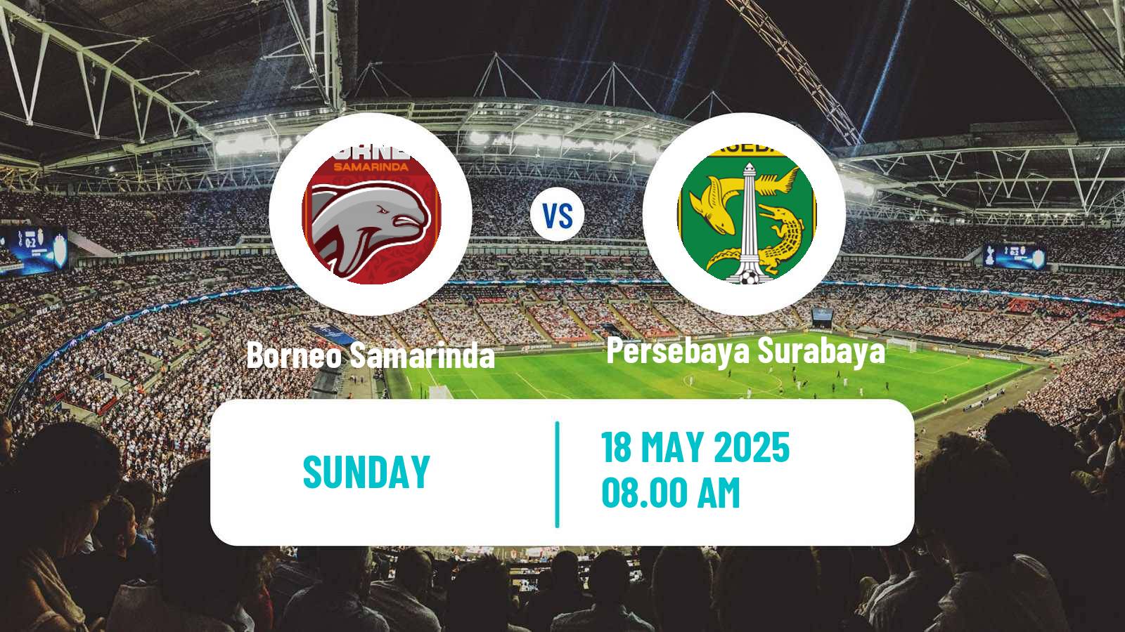 Soccer Indonesian Liga 1 Borneo Samarinda - Persebaya Surabaya