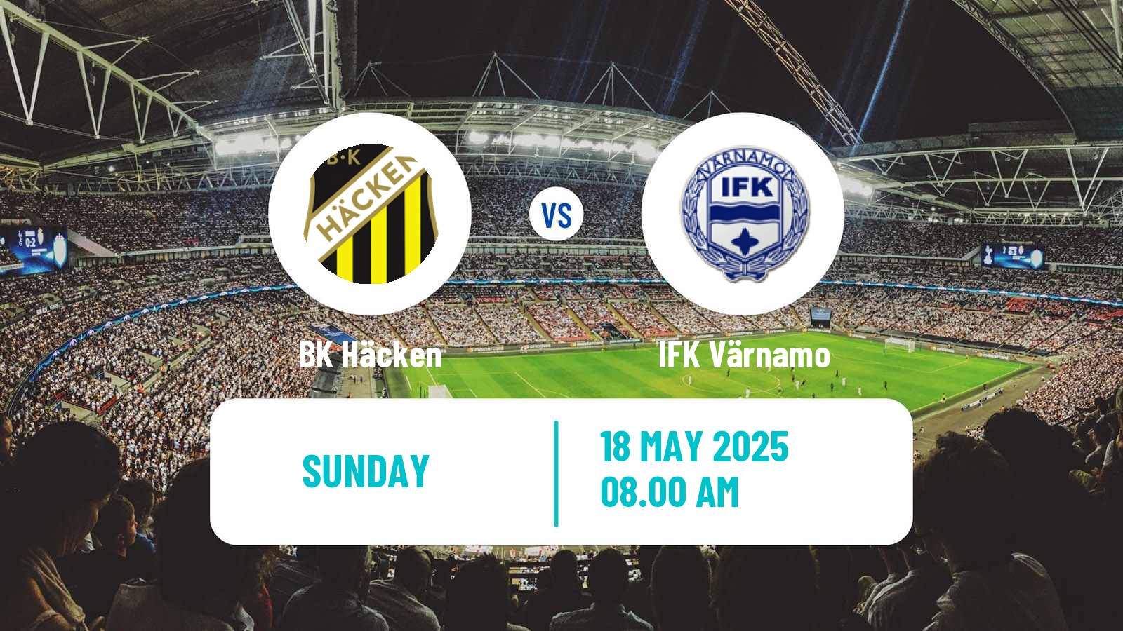 Soccer Swedish Allsvenskan Häcken - Värnamo