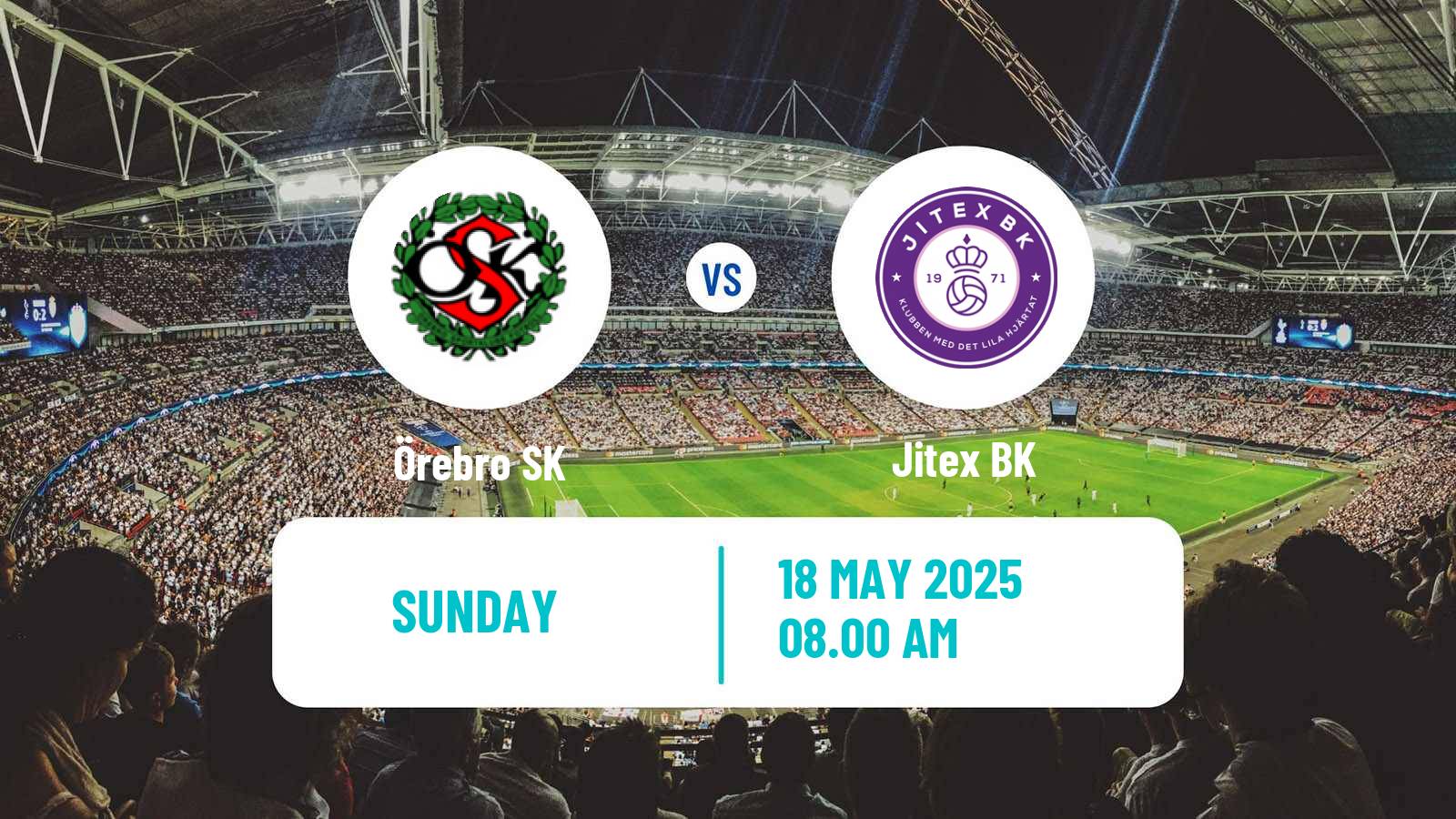 Soccer Swedish Elitettan Women Örebro SK - Jitex