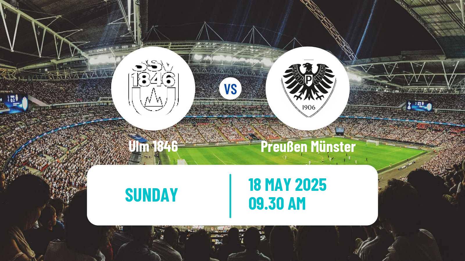 Soccer German 2 Bundesliga Ulm 1846 - Preußen Münster