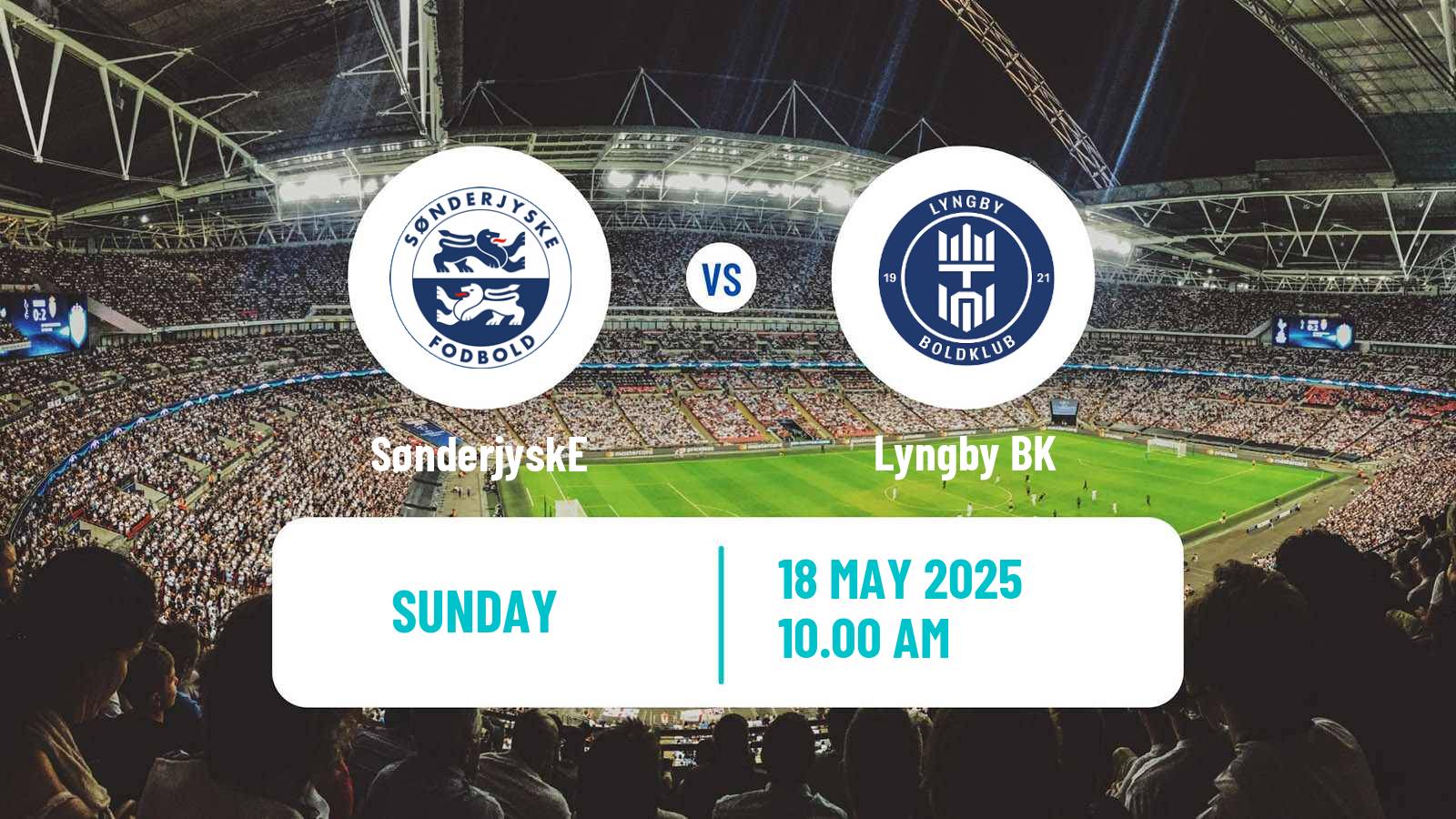 Soccer Danish Superliga SønderjyskE - Lyngby BK