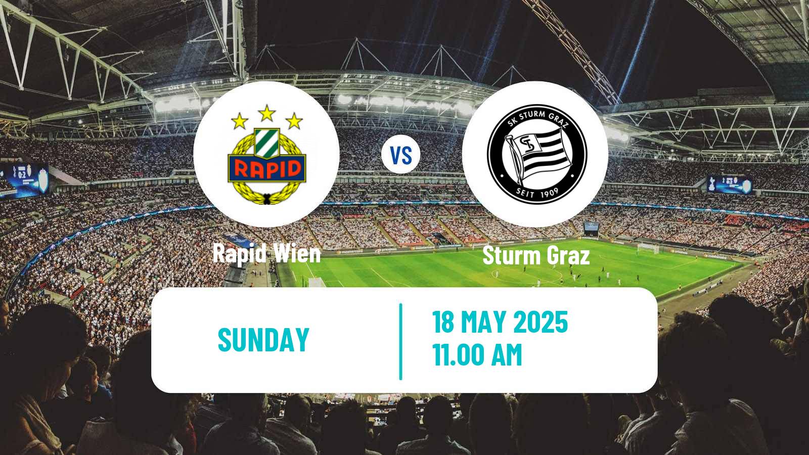 Soccer Austrian Bundesliga Rapid Wien - Sturm Graz