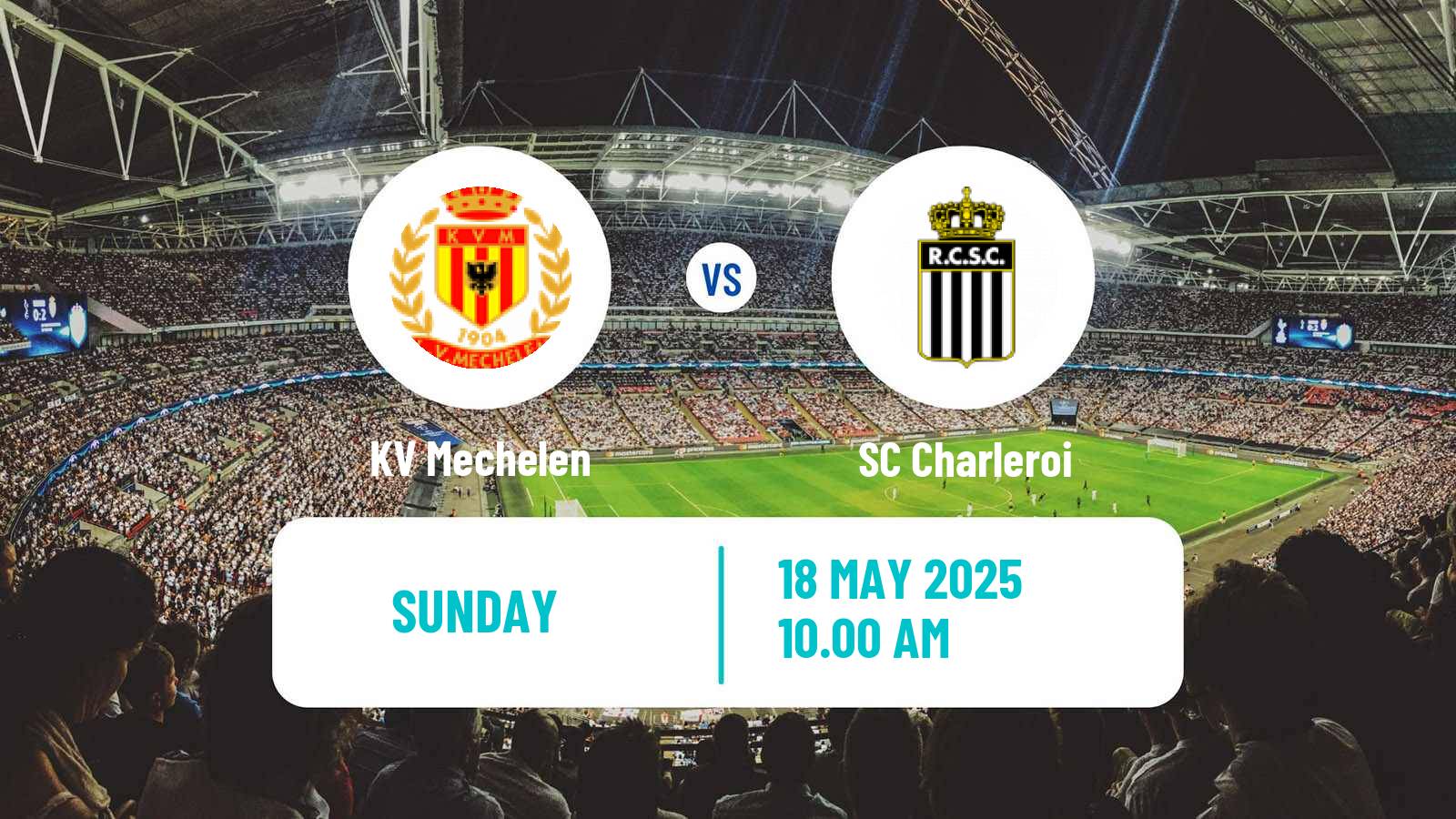 Soccer Belgian Jupiler Pro League KV Mechelen - Charleroi