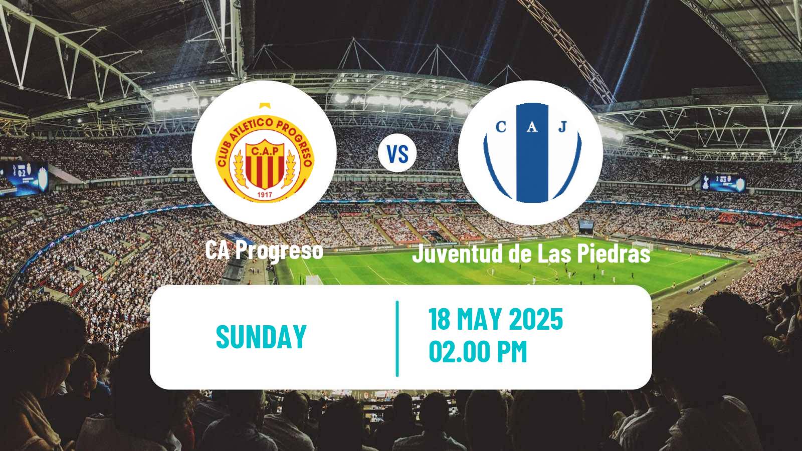 Soccer Uruguayan Primera Division Progreso - Juventud de Las Piedras