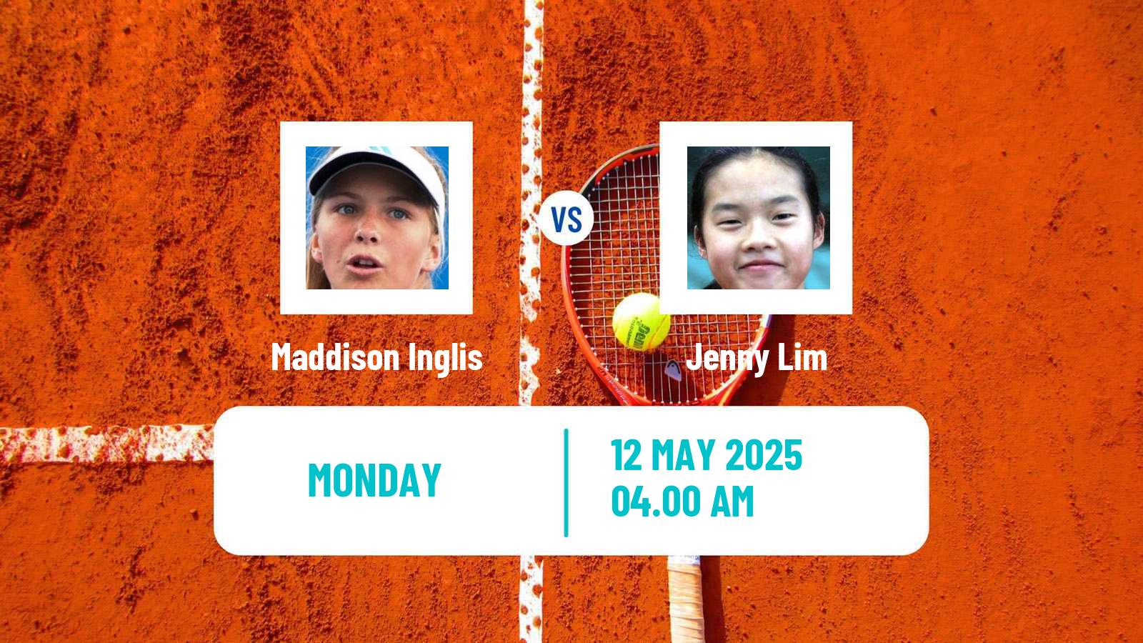 Tennis Paris Challenger Women 2025 Maddison Inglis - Jenny Lim