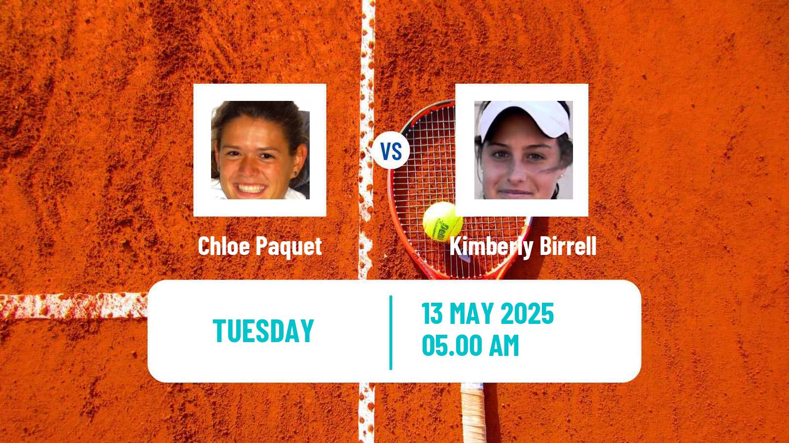 Tennis Paris Challenger Women 2025 Chloe Paquet - Kimberly Birrell