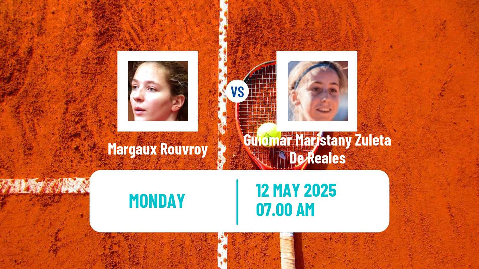 Tennis ITF W75 Zagreb Women 2025 Margaux Rouvroy - Guiomar Maristany Zuleta De Reales