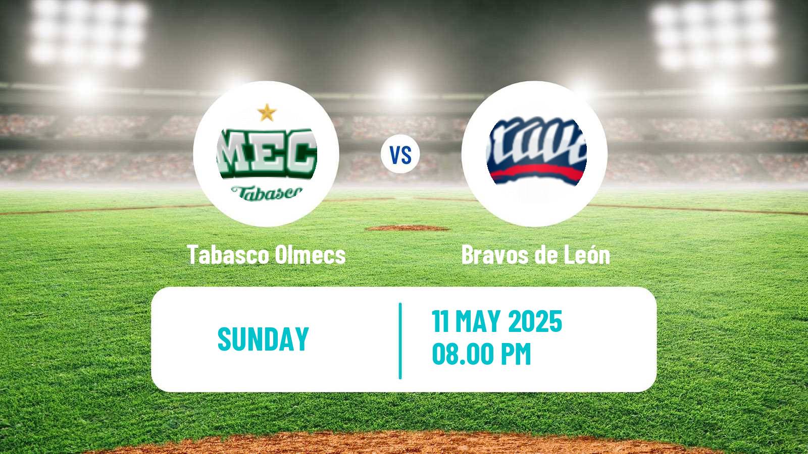 Baseball LMB Tabasco Olmecs - Bravos de León