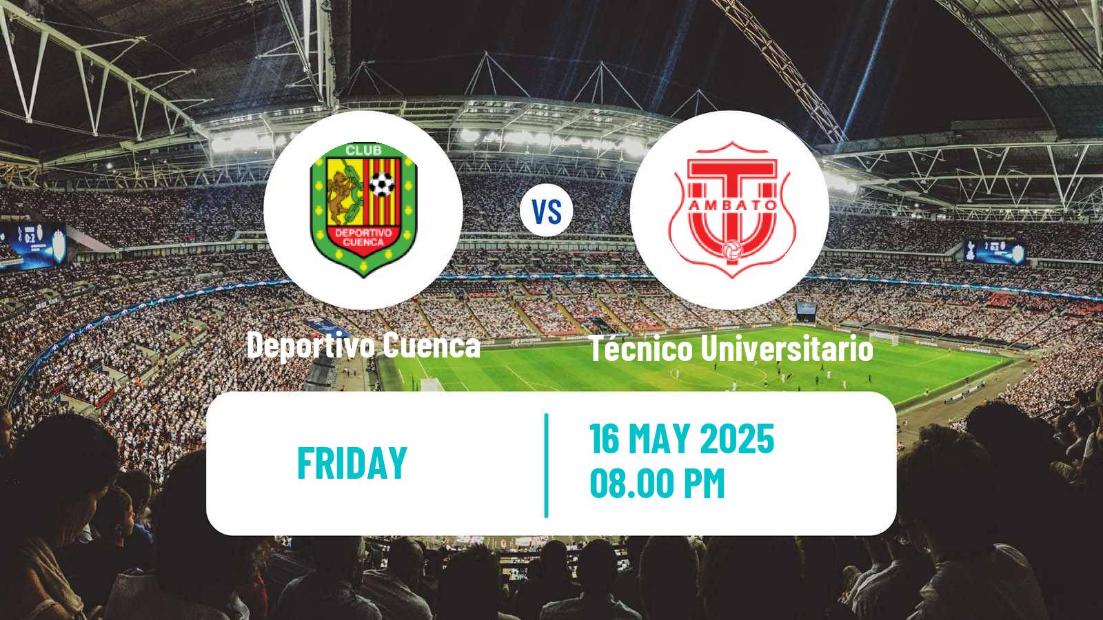 Soccer Ecuadorian Liga Pro Deportivo Cuenca - Técnico Universitario