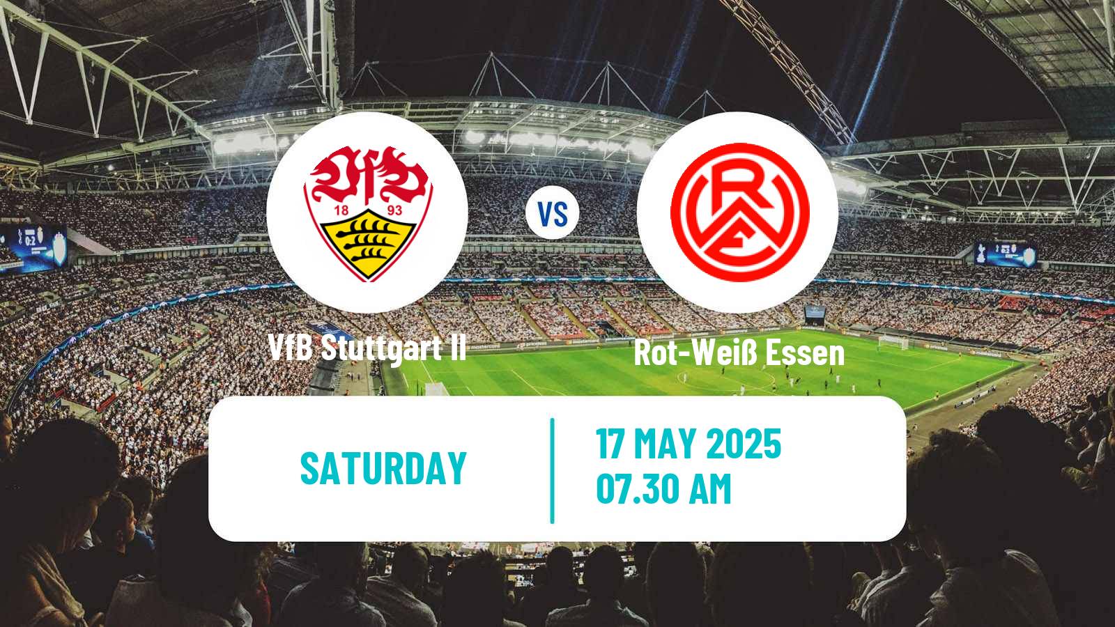 Soccer German 3 Bundesliga VfB Stuttgart II - Rot-Weiß Essen