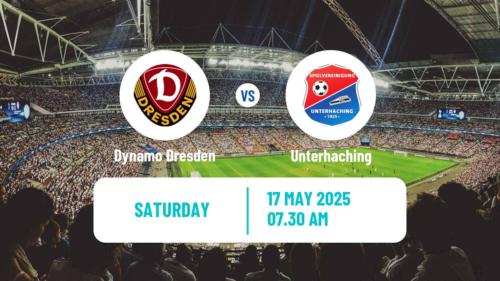 Soccer German 3 Bundesliga Dynamo Dresden - Unterhaching