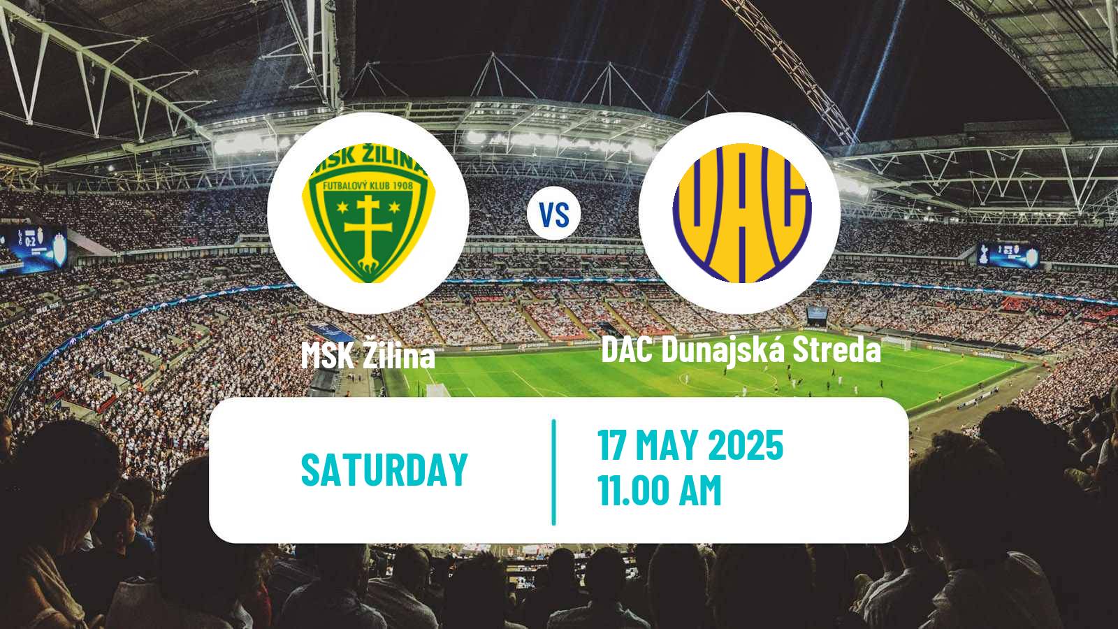 Soccer Slovak Superliga Žilina - DAC Dunajská Streda
