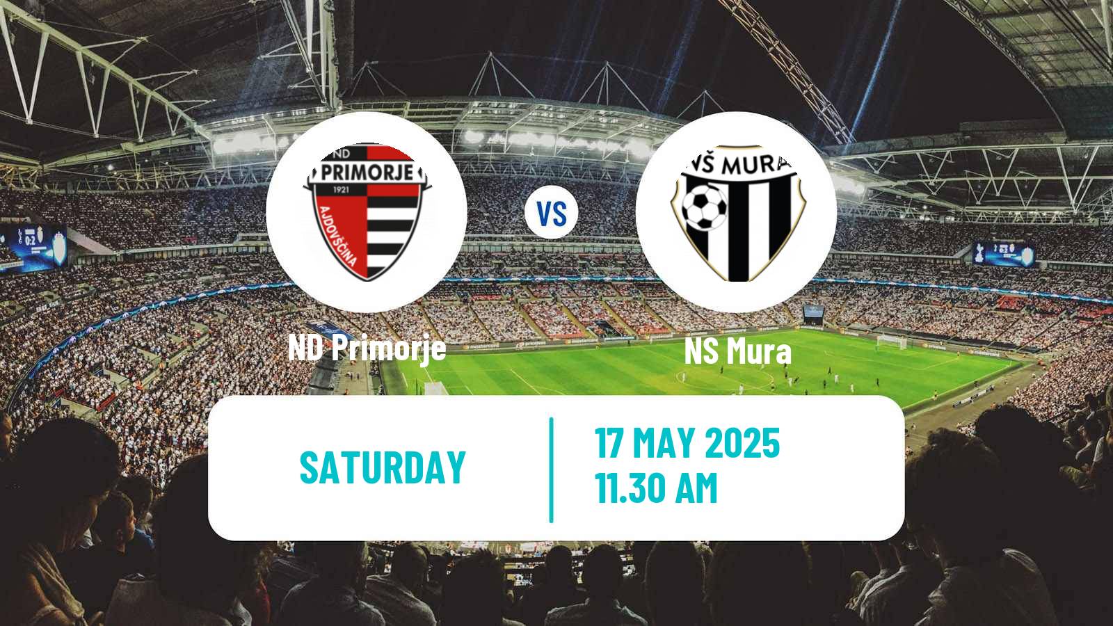 Soccer Slovenian PrvaLiga Primorje - Mura