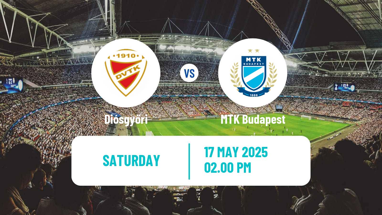 Soccer Hungarian NB I Diósgyőri - MTK Budapest