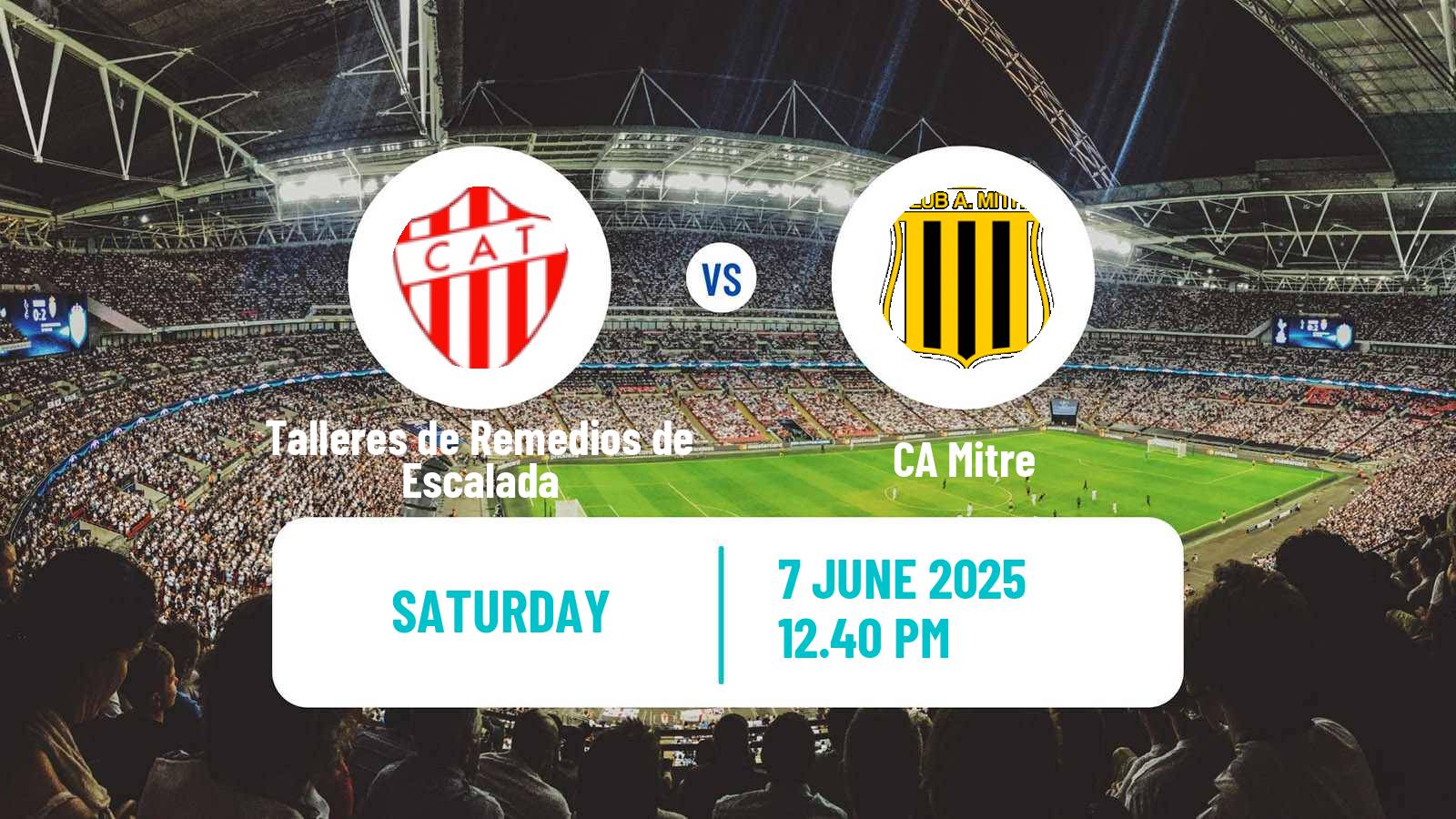 Soccer Argentinian Primera Nacional Talleres de Remedios de Escalada - Mitre