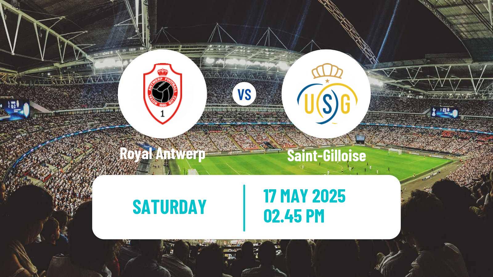 Soccer Belgian Jupiler Pro League Royal Antwerp - Saint-Gilloise