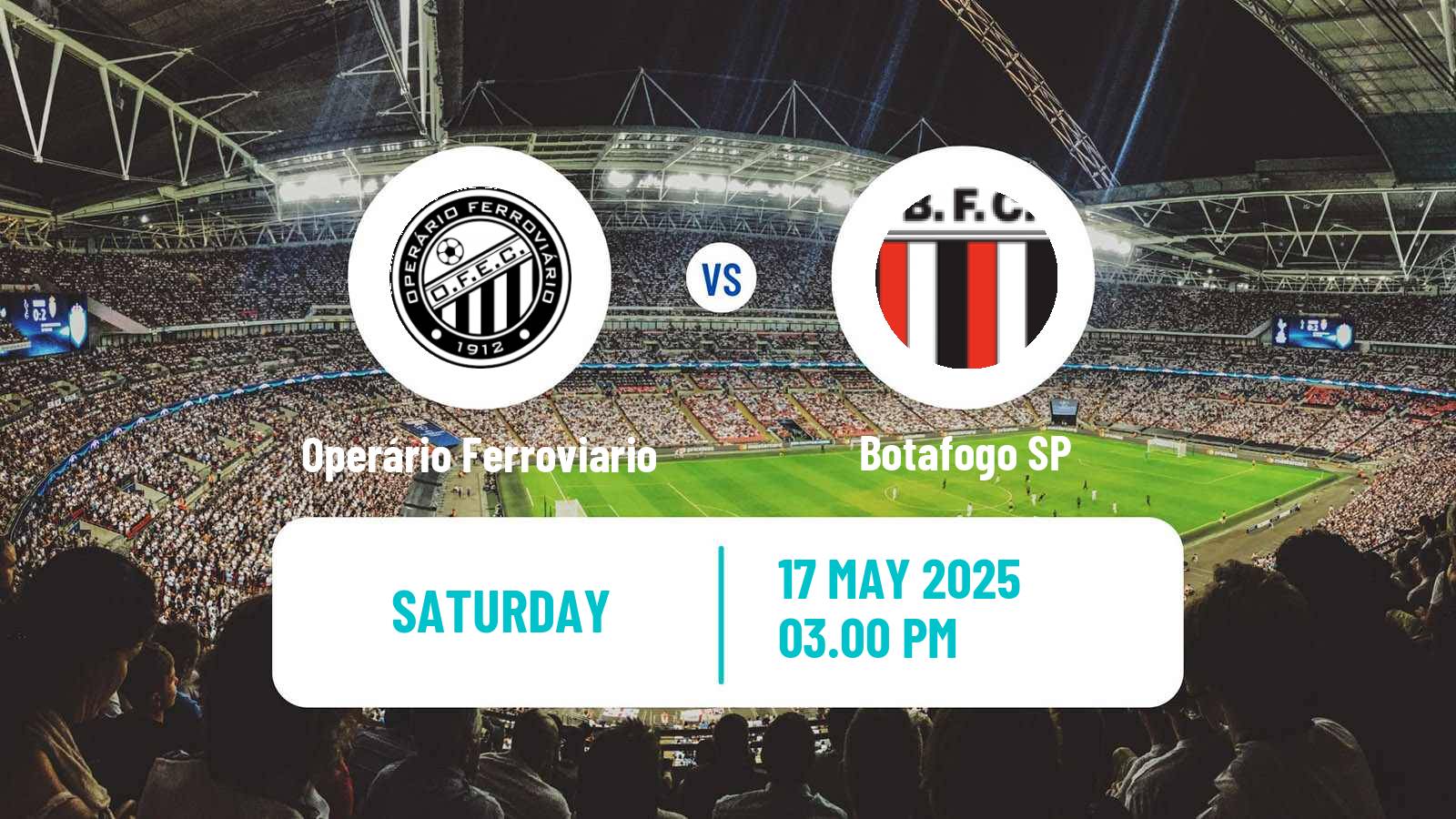 Soccer Brazilian Serie B Operário Ferroviario - Botafogo SP