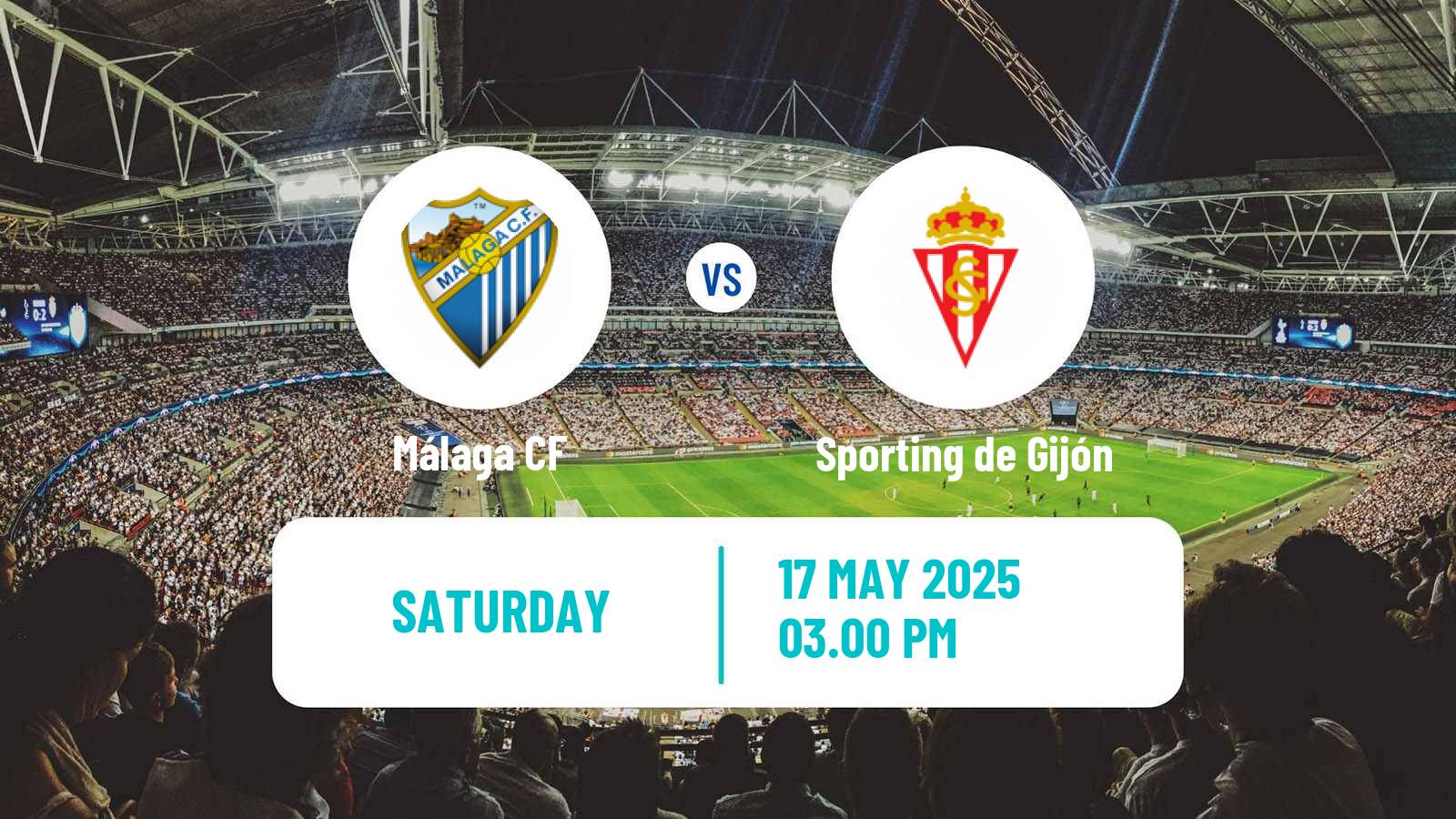 Soccer Spanish LaLiga2 Málaga - Sporting de Gijón
